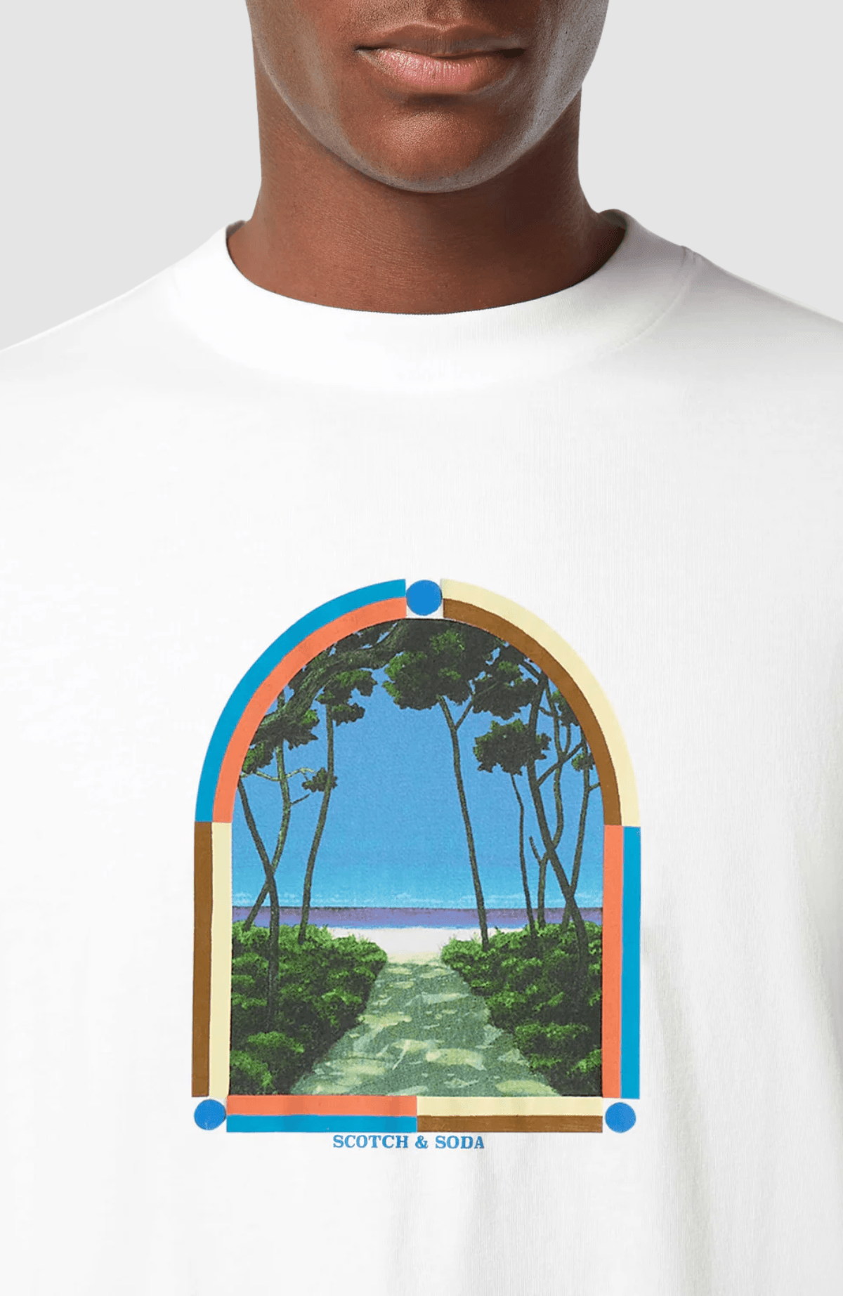 Loose Fit Front Chest Artwork T-Shirt