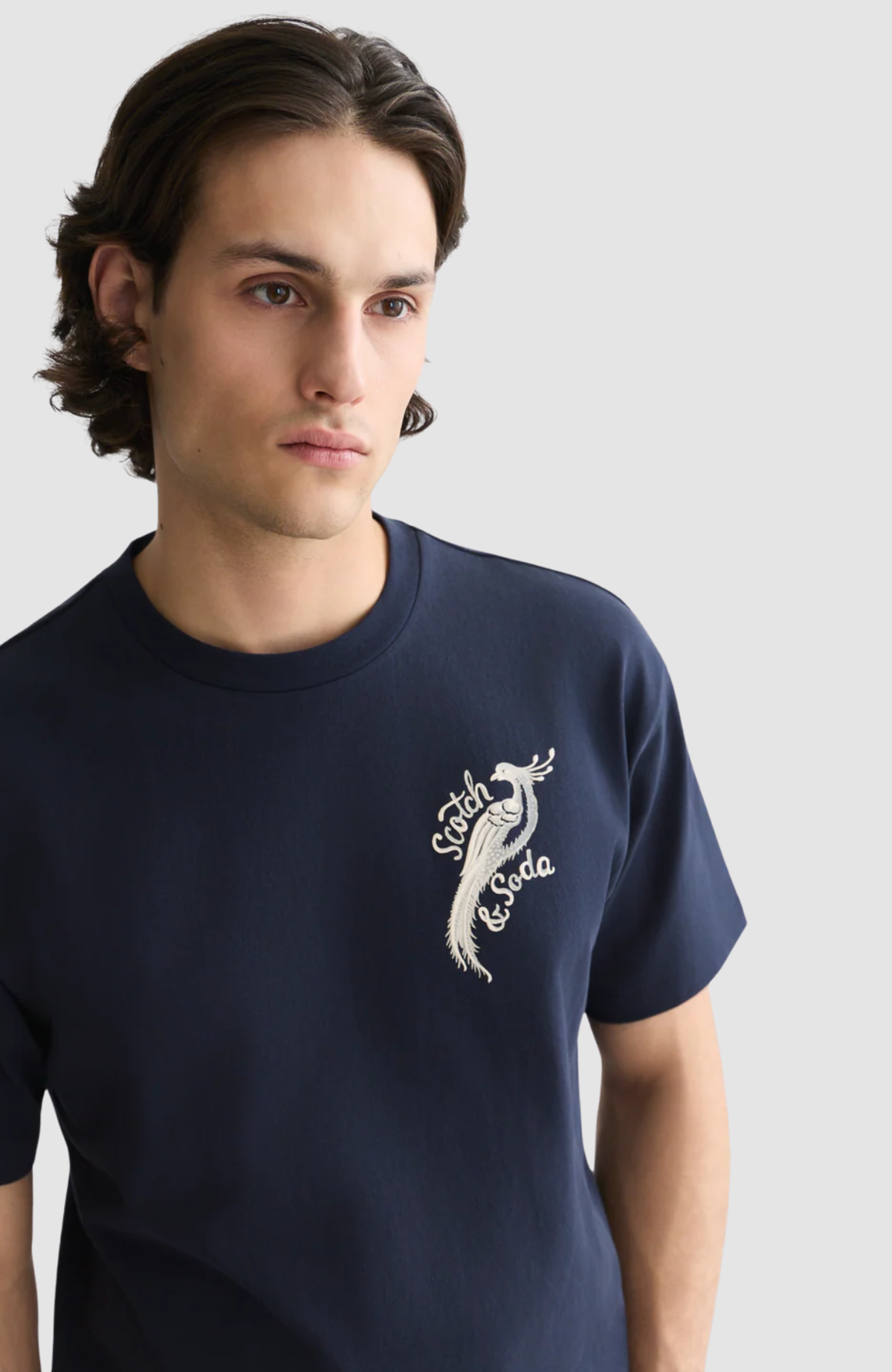 Delfts Blauw Front And Back Artwork Relaxed-Fit T-Shirt