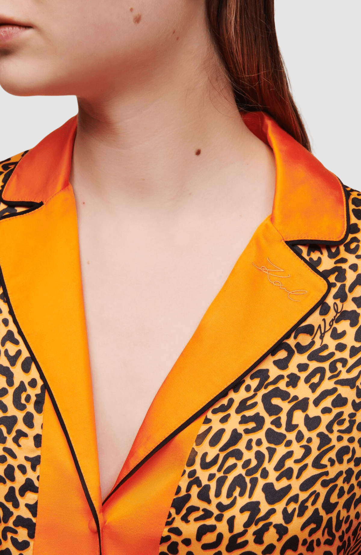 Kl Leopard Printed Pj Shirt