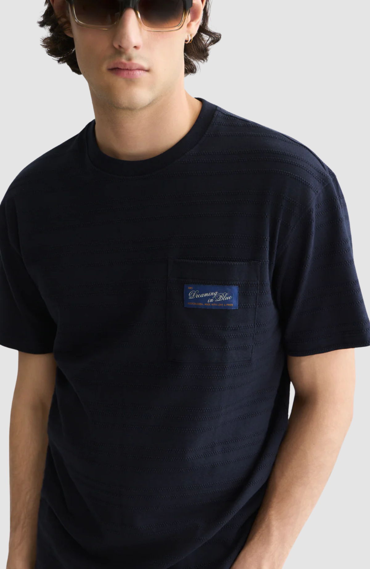 Textured Jacquard Relaxed-Fit T-Shirt