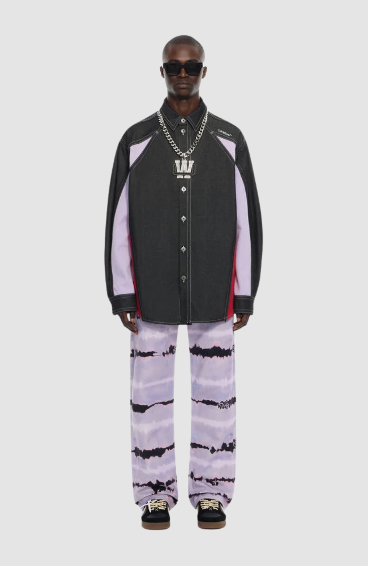 Col Block Den Mil Overshirt