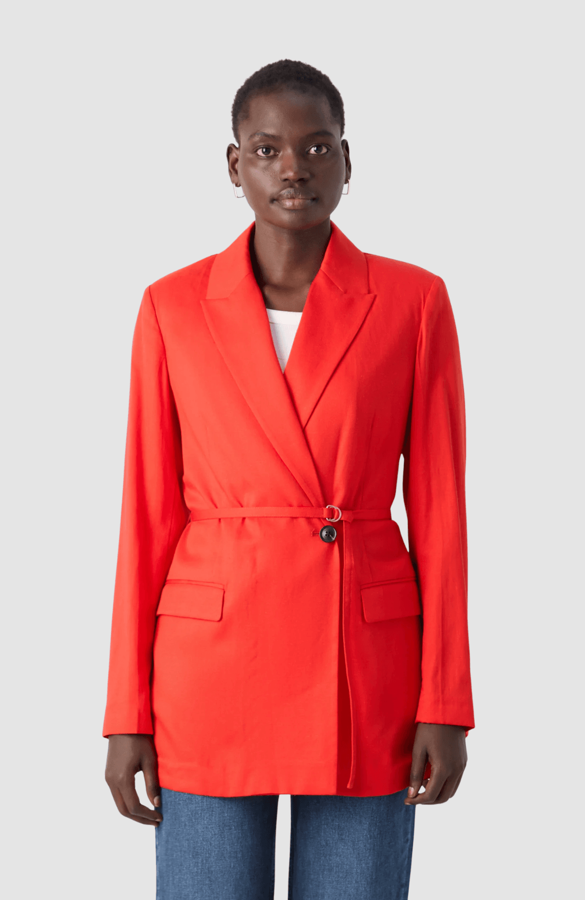 DB blazer with belt detail