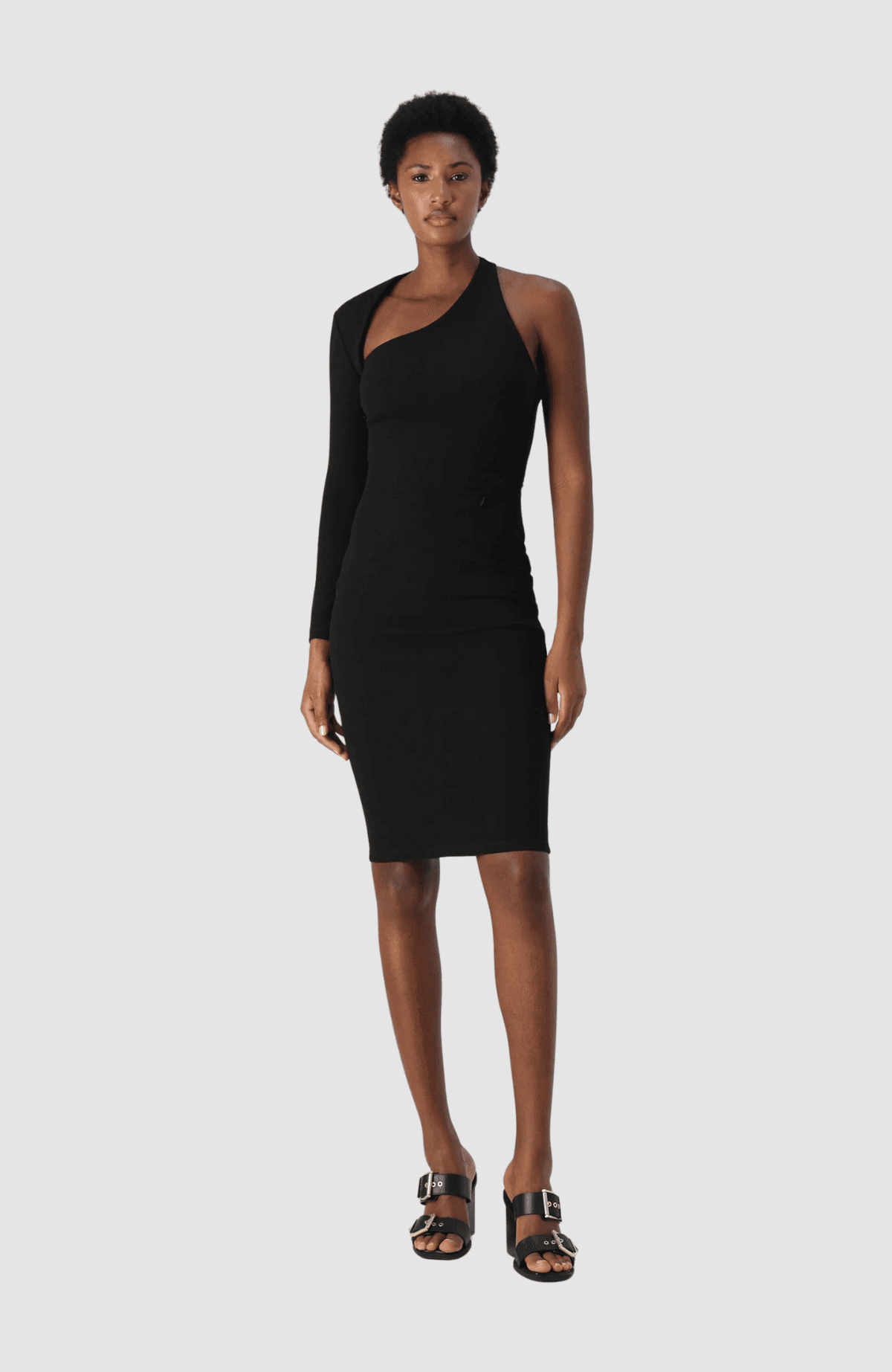Asymmetric Jersey Party Dress
