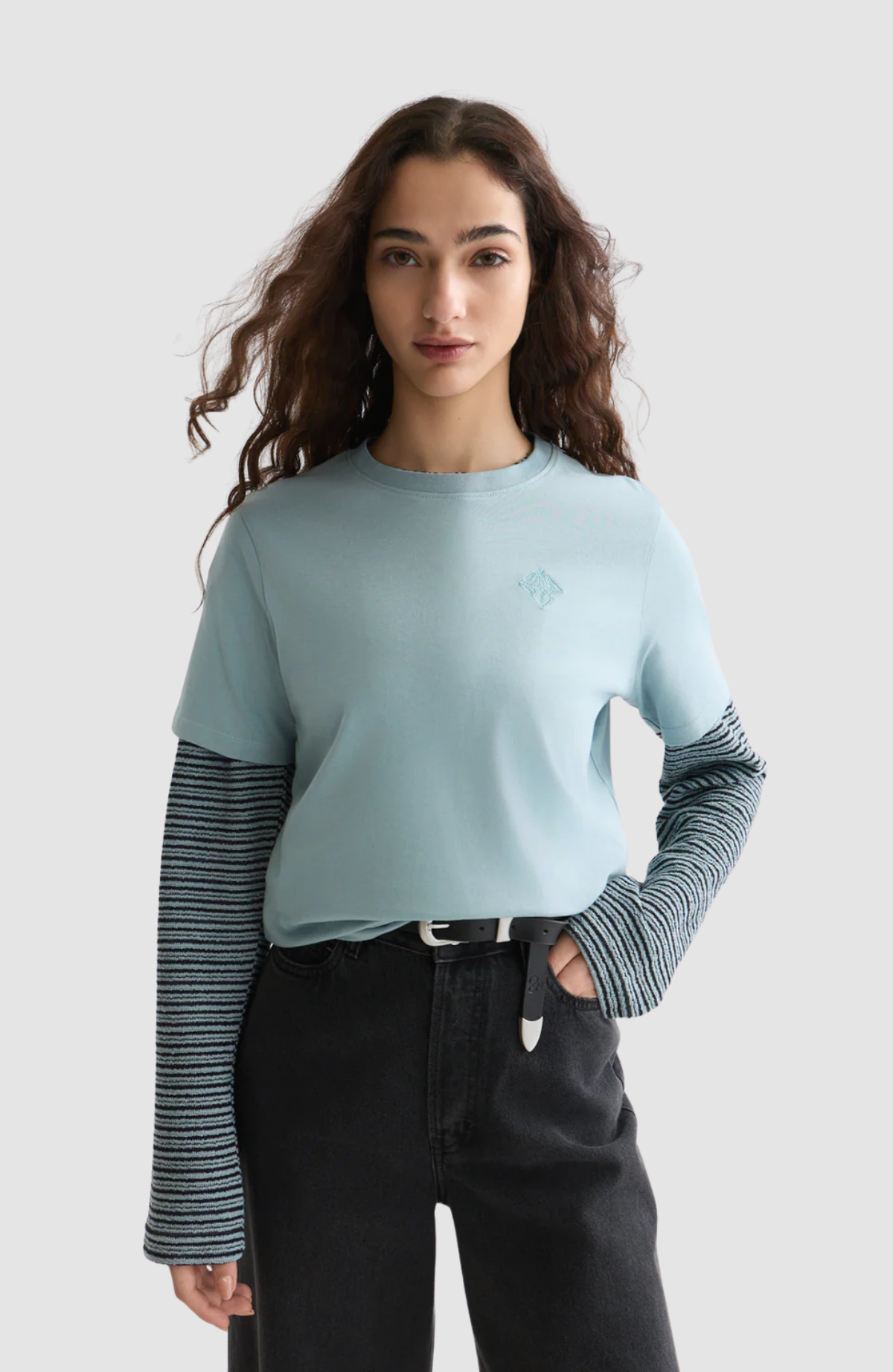 Embroidered logo regular-fit T-shirt