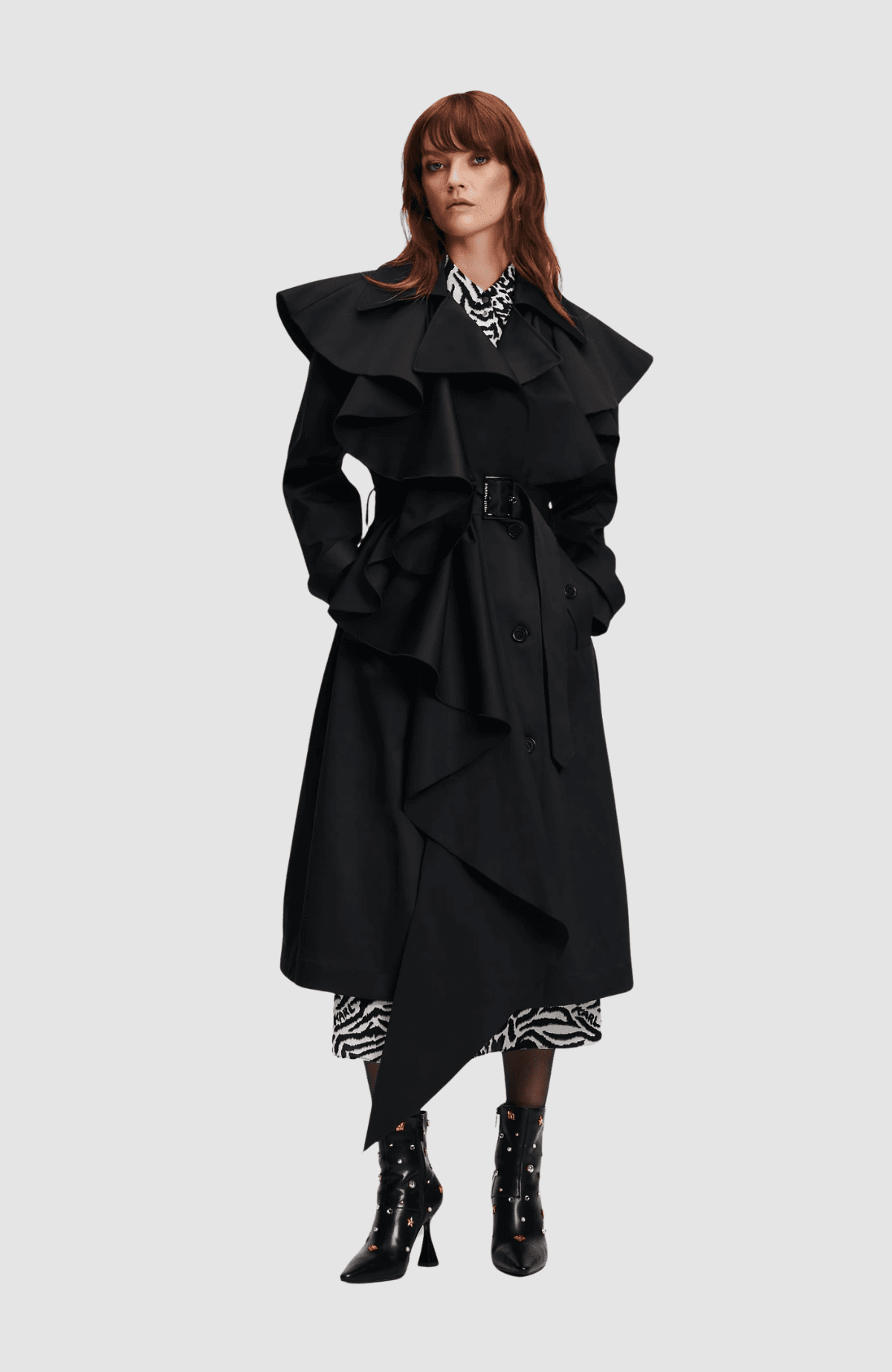 Hun'S Pick Ruffle Coat