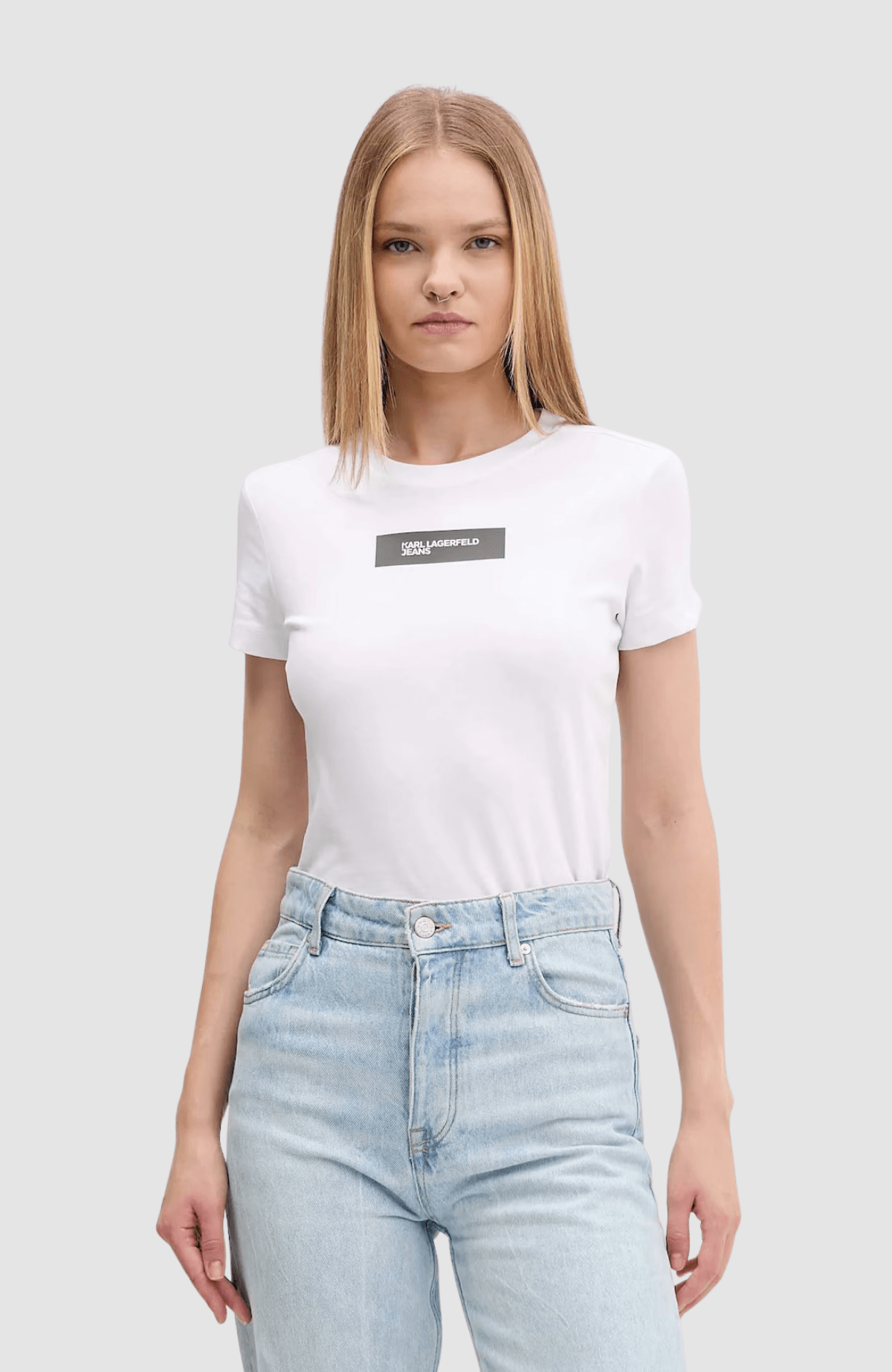 Klj Slim Reflective Logo Tee