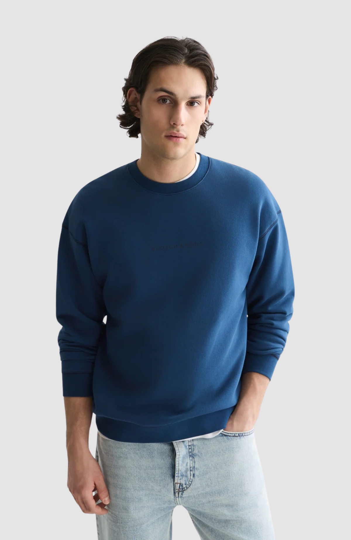Seasonal Core Front Chest Artwork Relaxed-Fit Sweatshirt