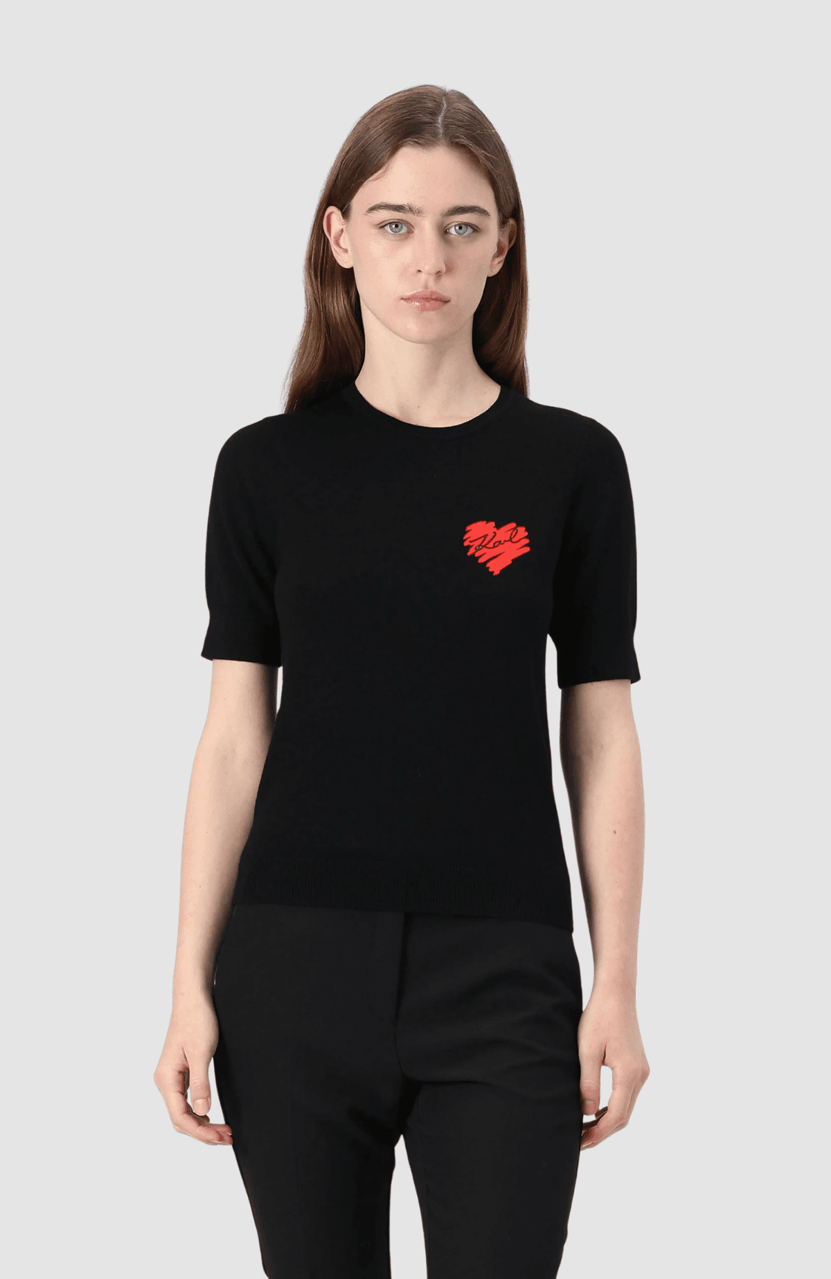 Hearts Sslv Knit Top
