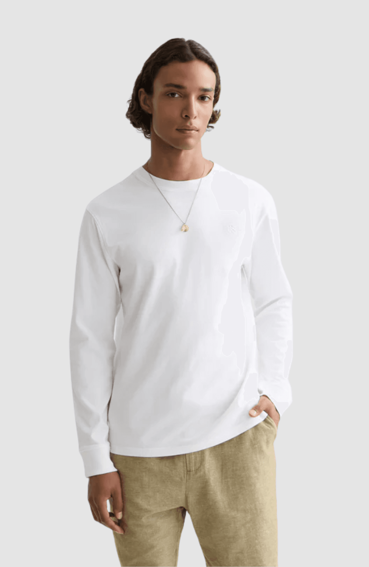 Chest logo regular-fit  long-sleeved T-shirt