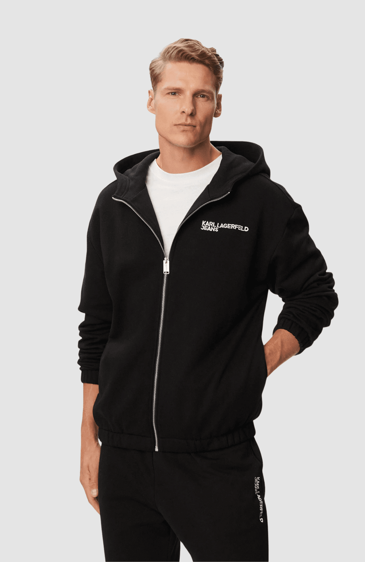 Klj Relaxed Zip-Up Hoodie