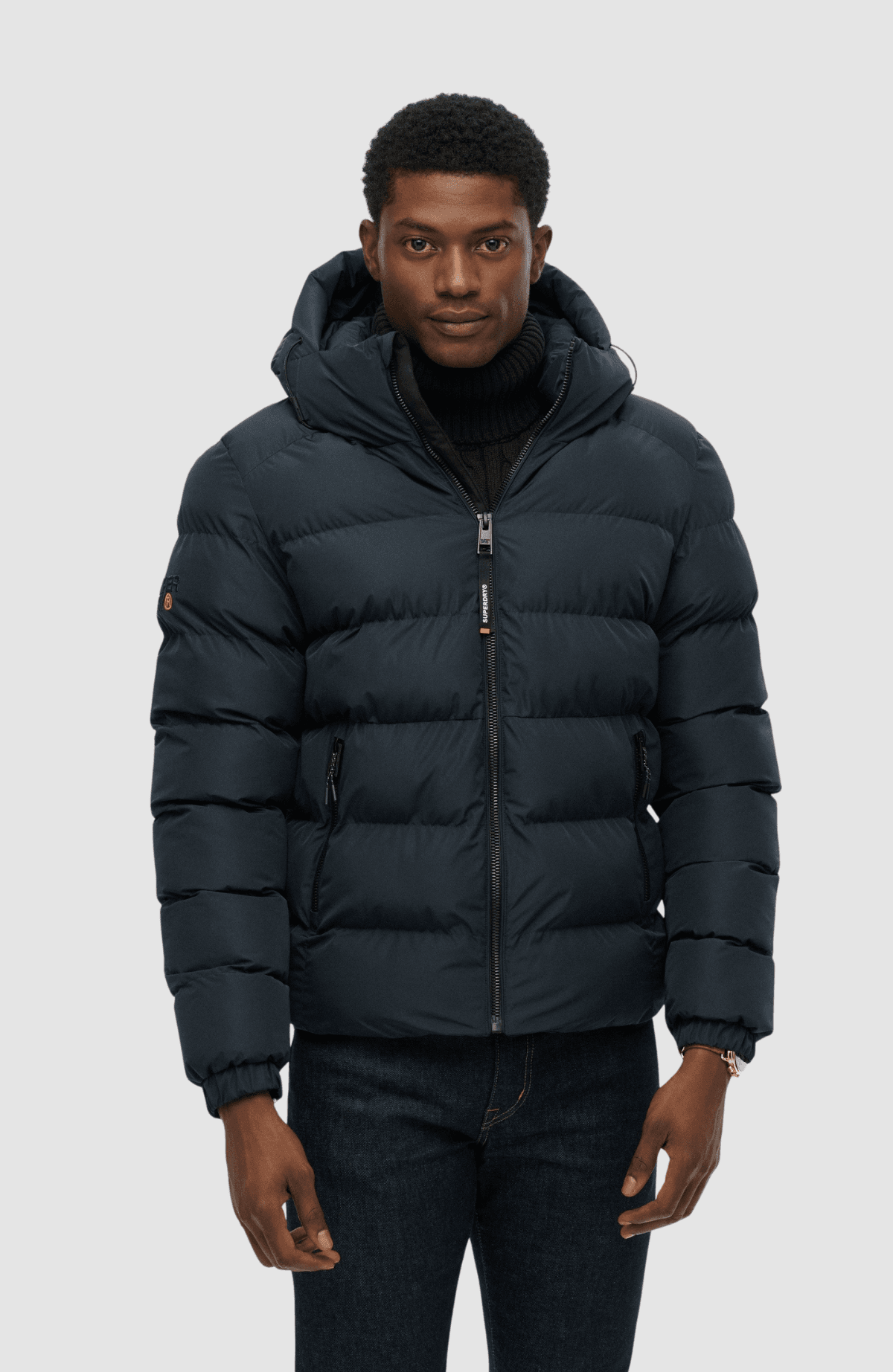 Hooded Sports Puffer Jacket