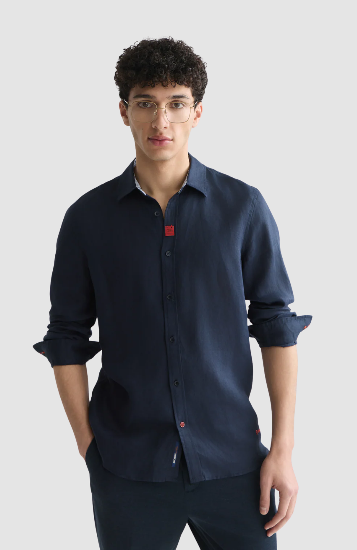 Solid Linen Regular-Fit Shirt