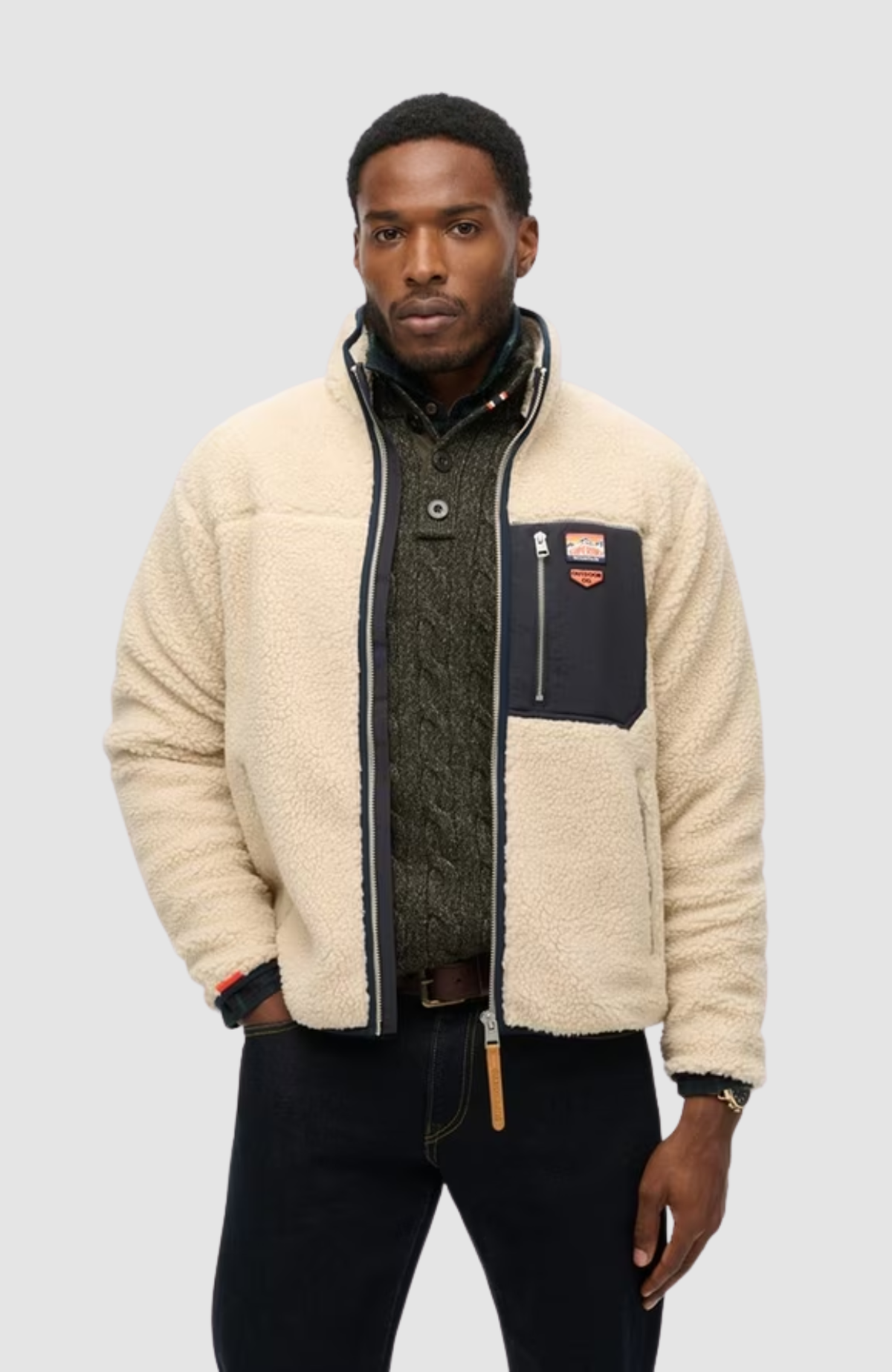 Vintage Retro Full Zip Fleece