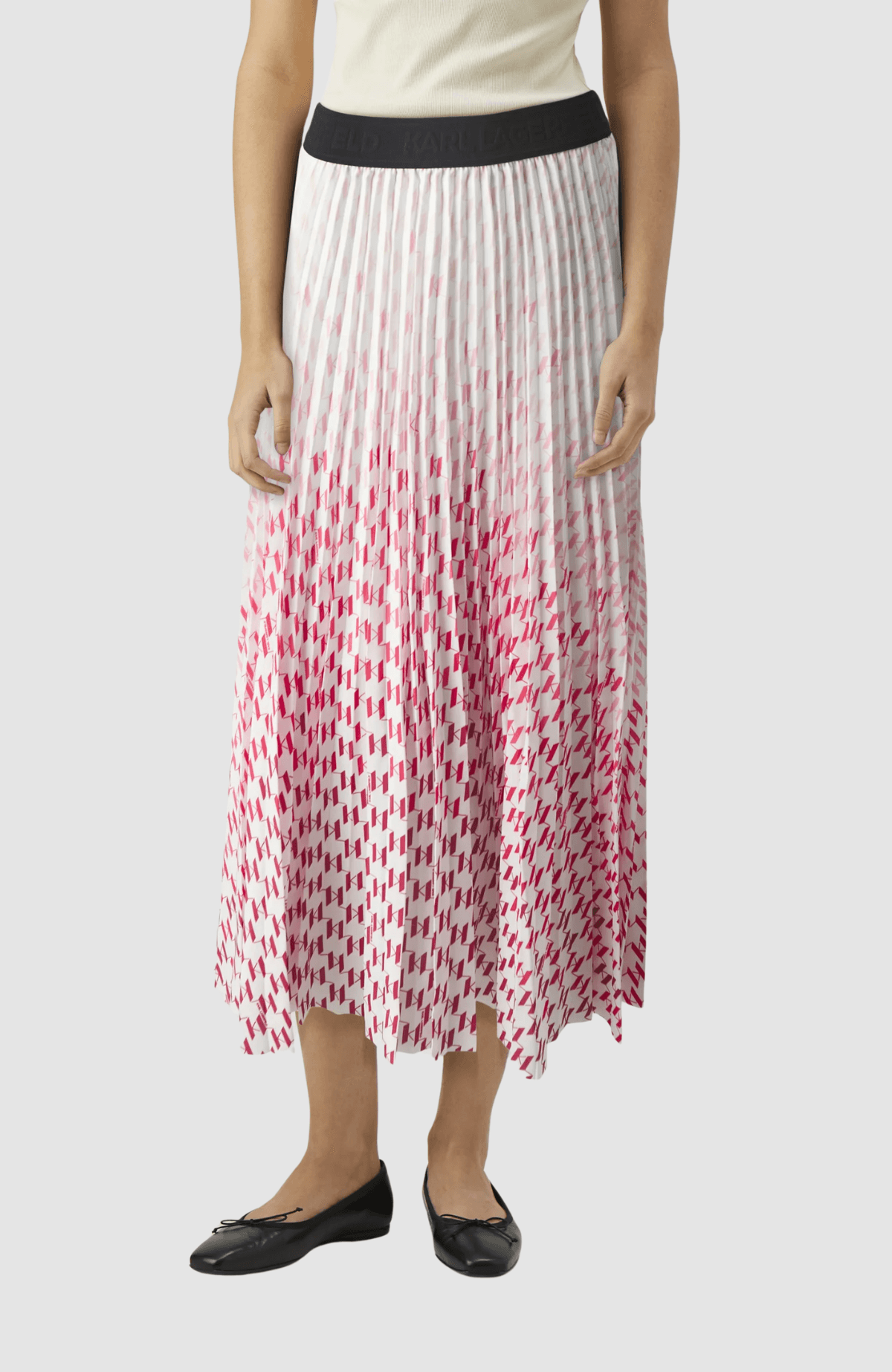 Kl Degrade Pleated Skirt