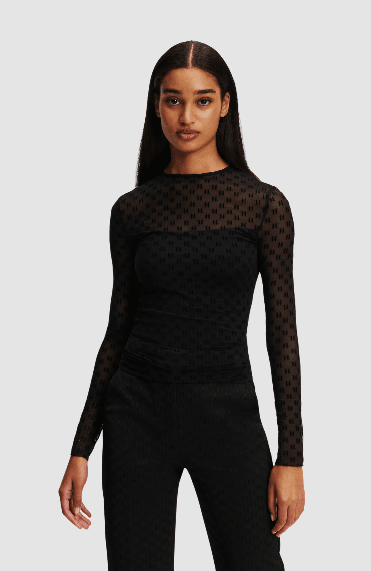 KL Mesh Lslv Top