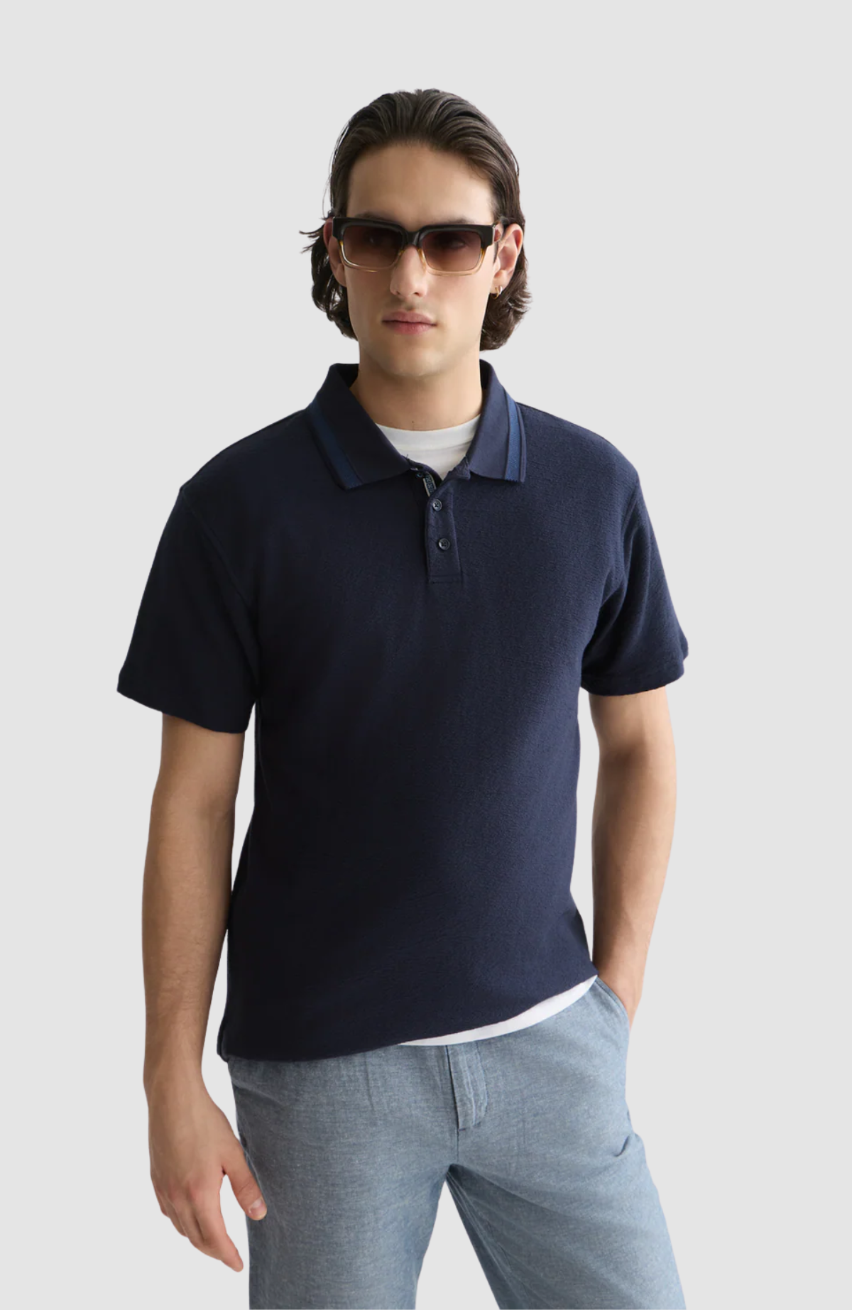 Structured Relaxed-Fit Polo