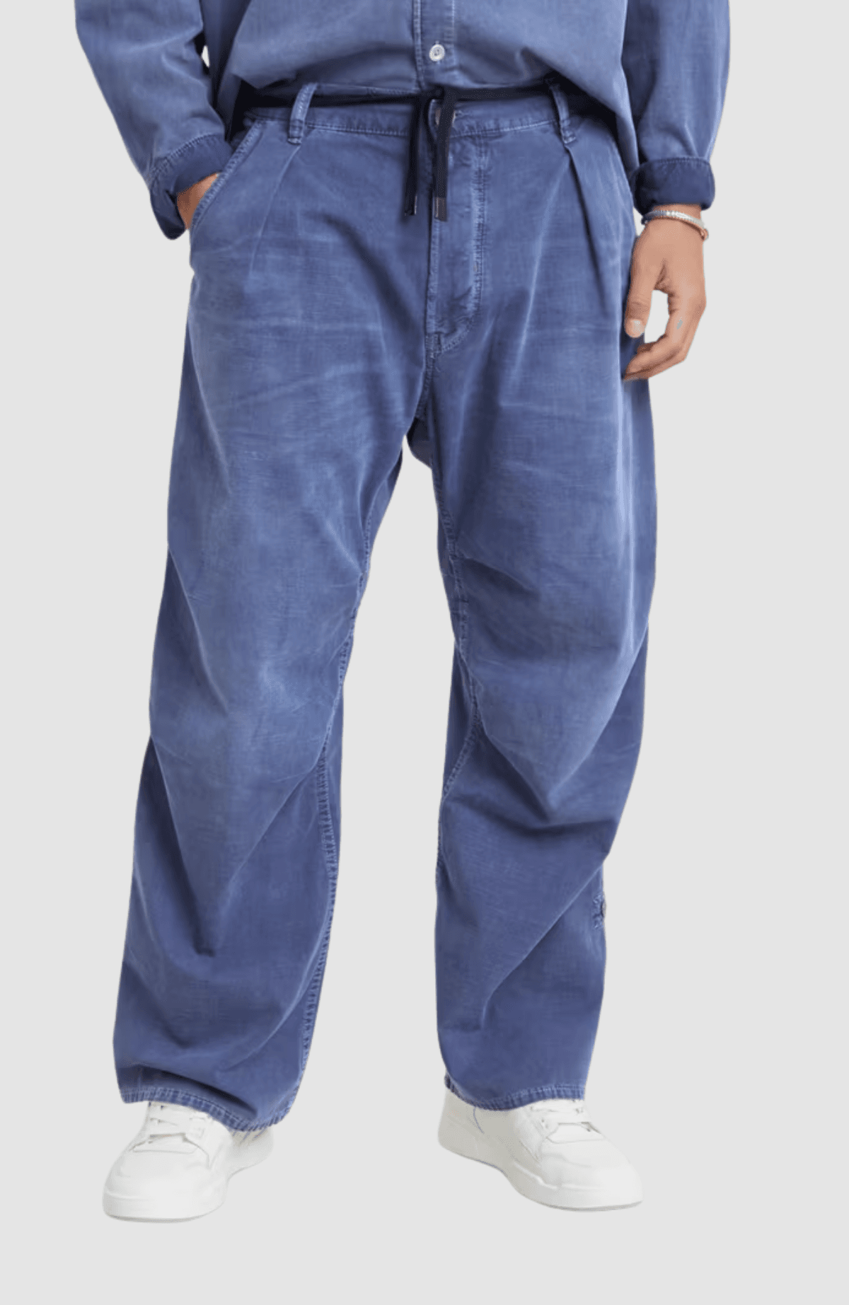Pleated Denim Pant