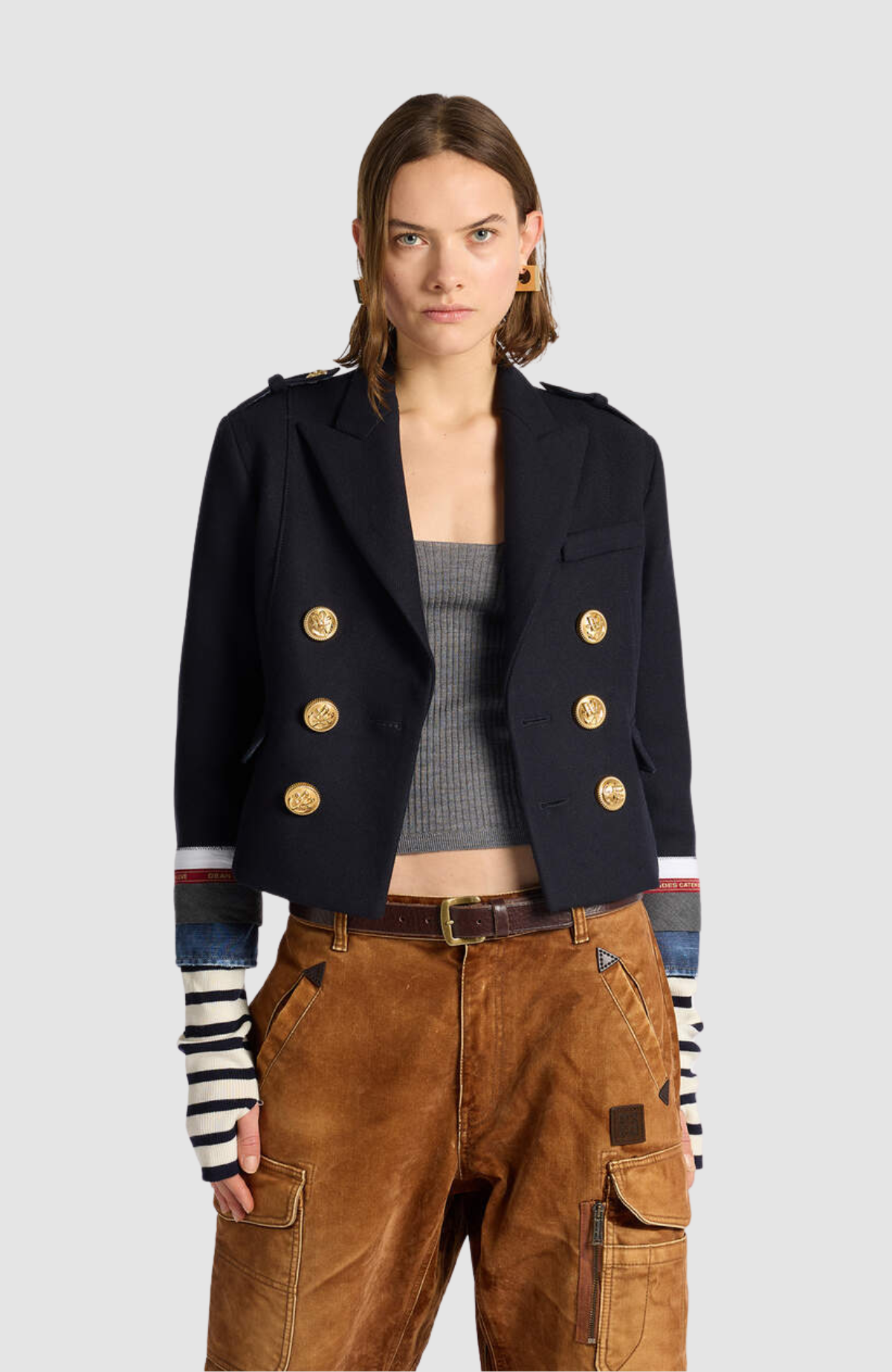 Hybrid Wool Mix Peacoat