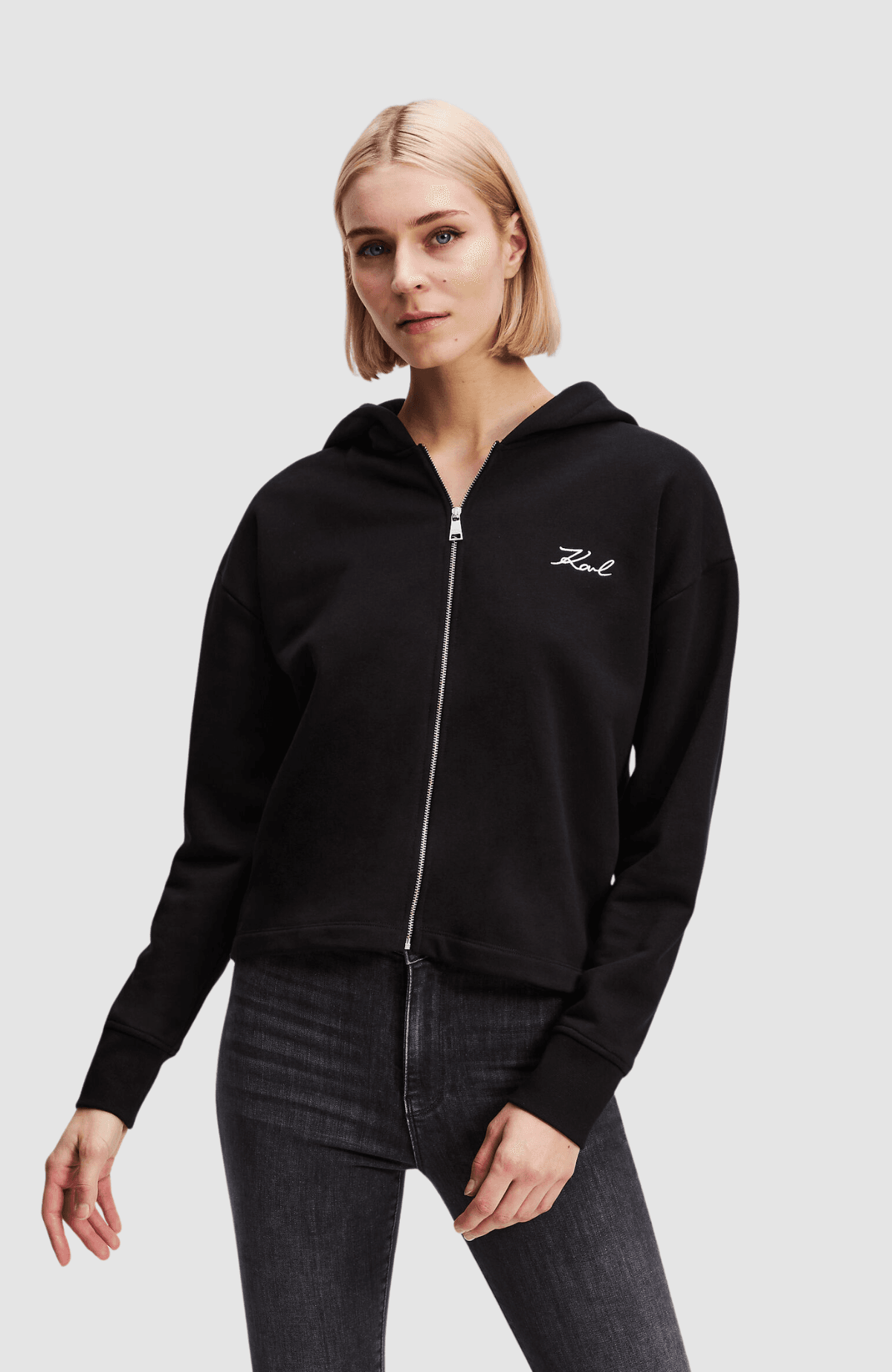 Hem Signature Zip Up Hoodie