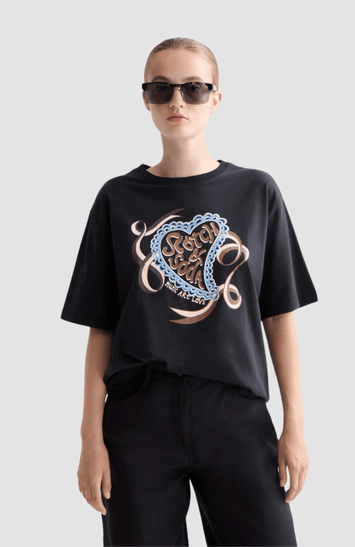 Artwork loose fit T-shirt
