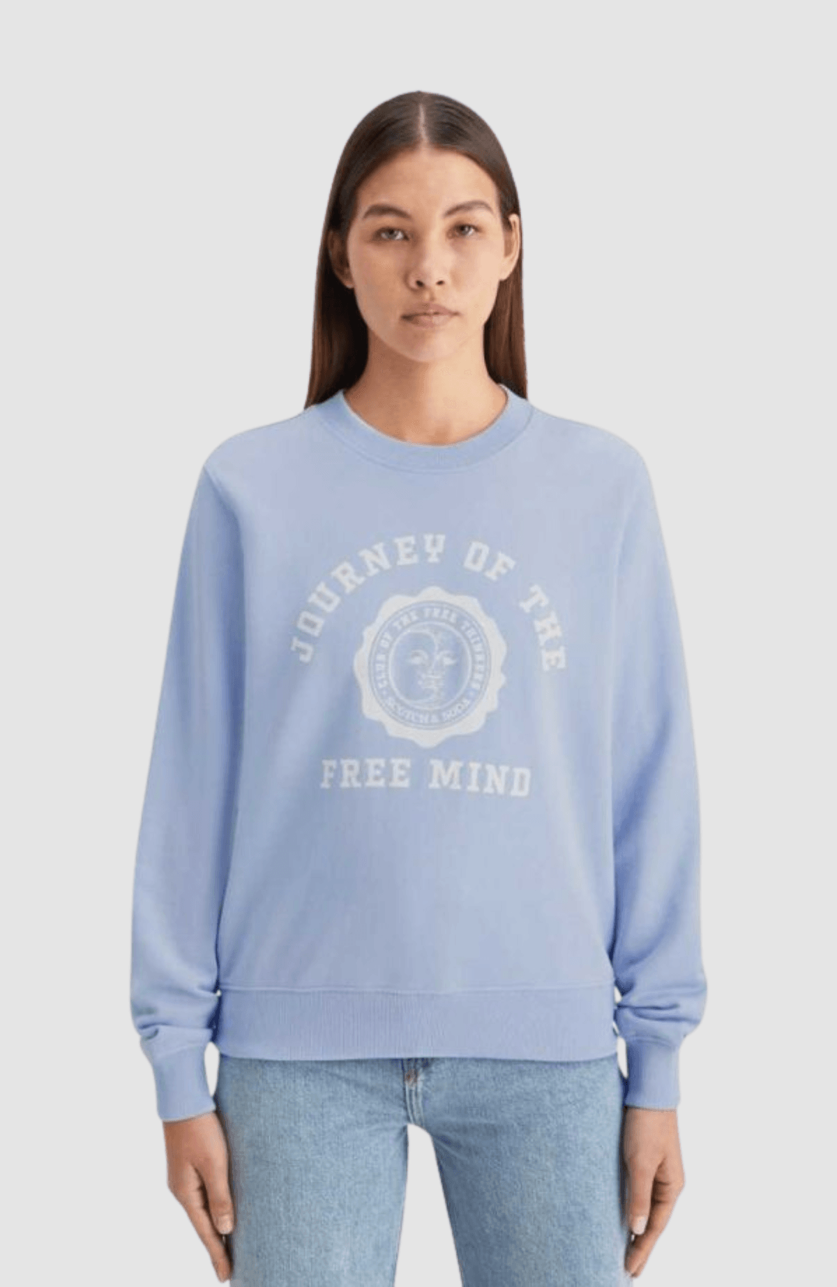 Chest artwork regular fit sweatshirt