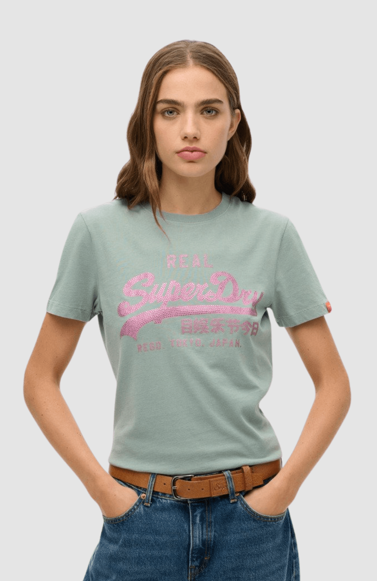 VL RHINESTONE SLIM TEE