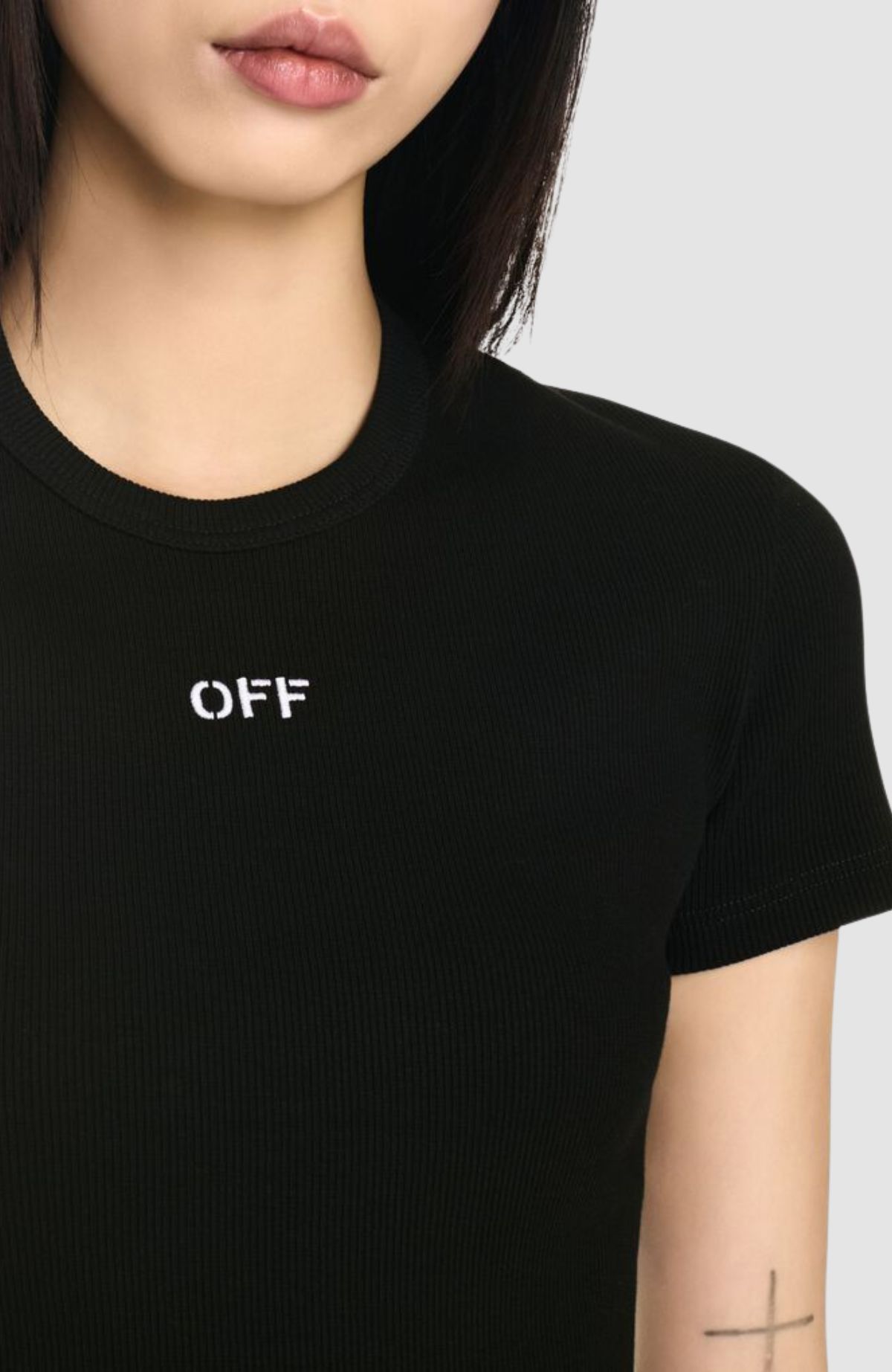 Off Stamp Rib Basic Tee