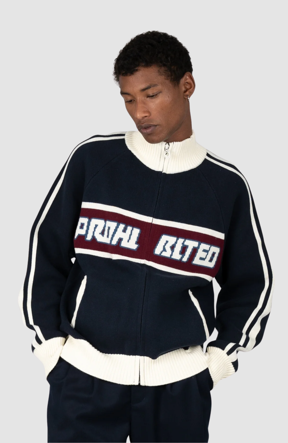 Letterman Knit Jacket