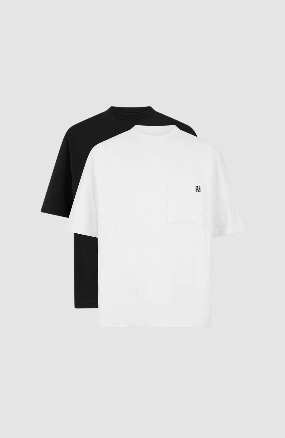 Inside Out Loose Fit T-Shirt Twin Pack