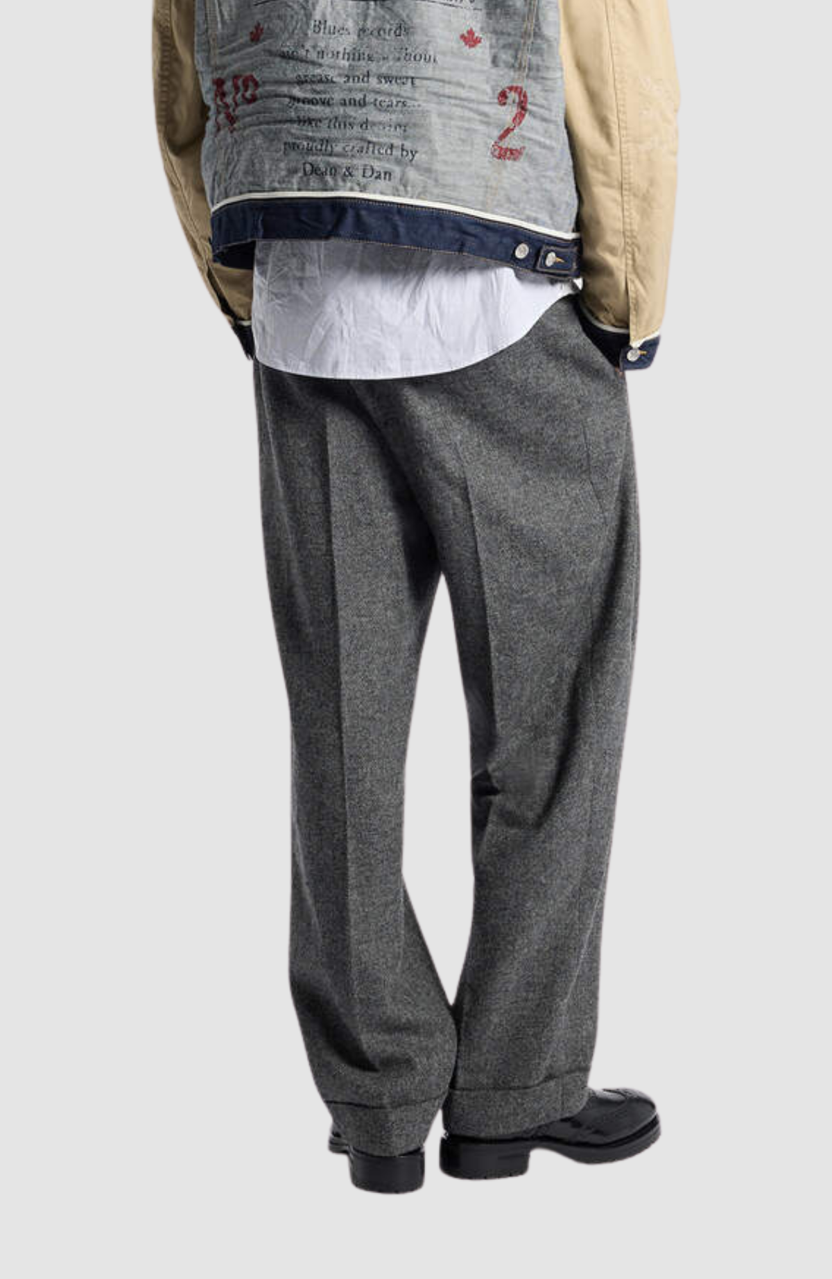 Tweed2 Wide Pleat Pant