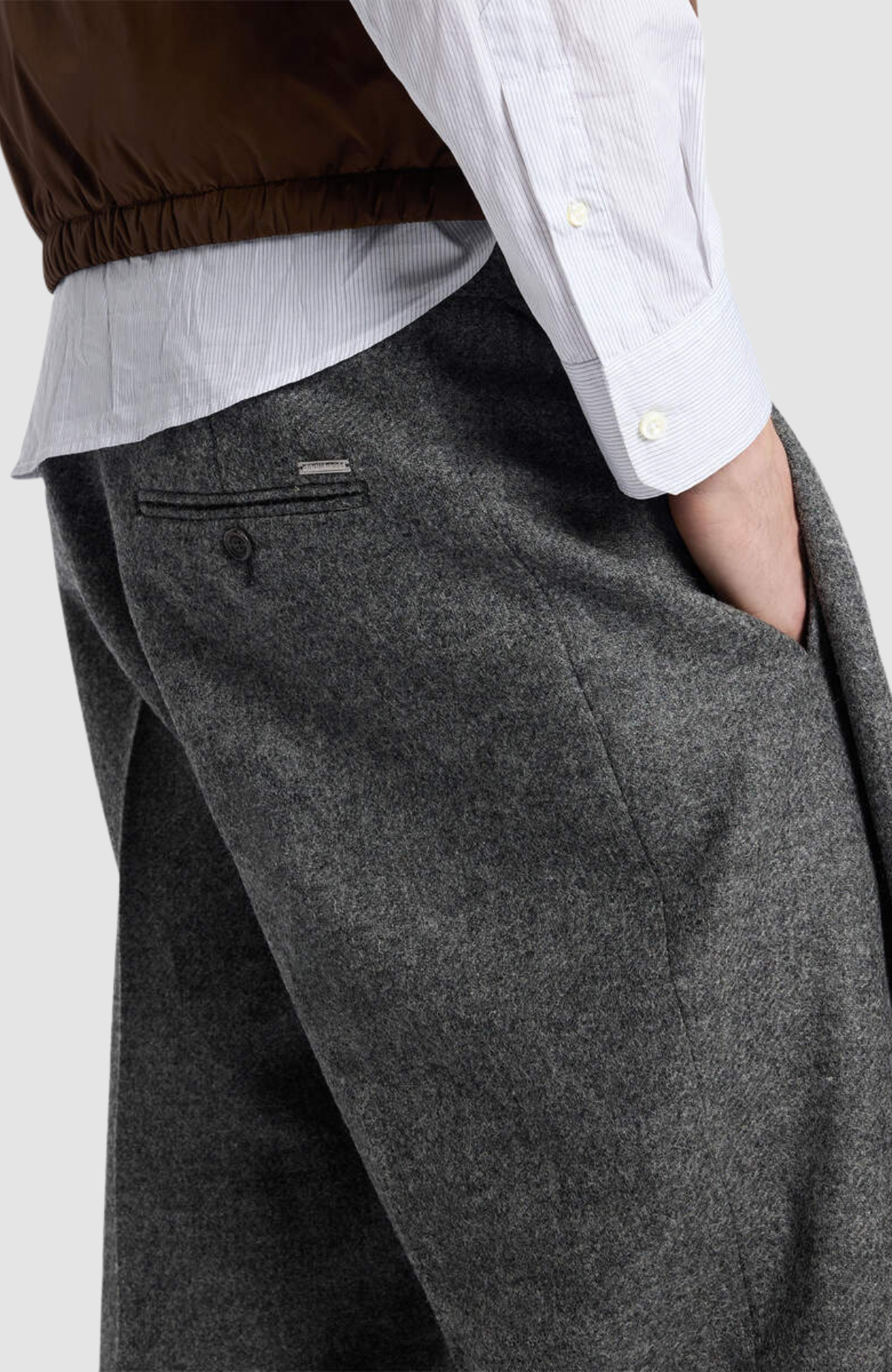 Tweed2 Wide Pleat Pant
