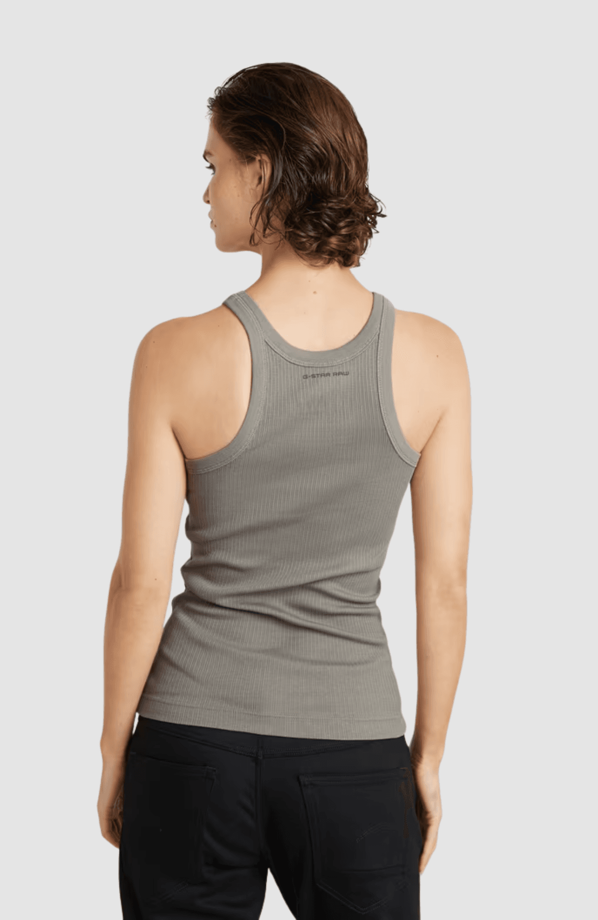 Italian army ultra slim tank top wmn