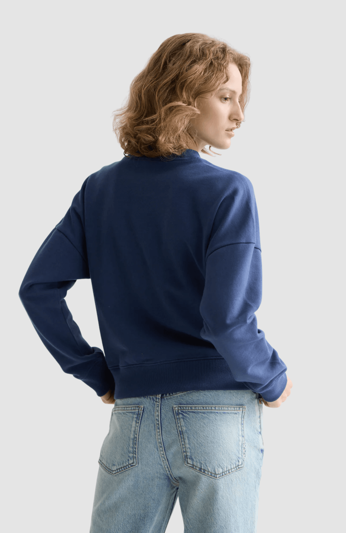 Embroidered logo relaxed fit sweatshirt