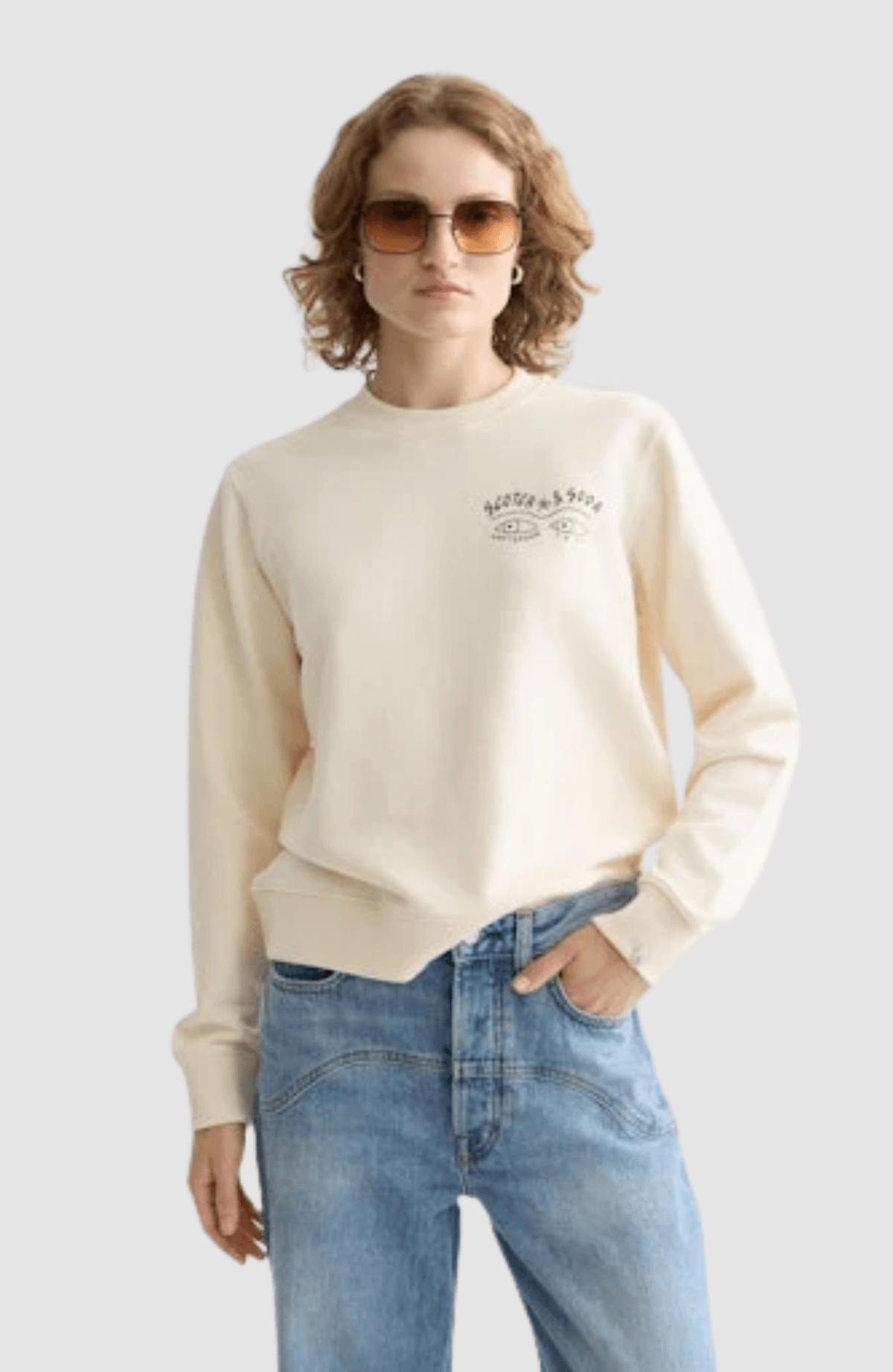 Small artwork regular fit sweatshirt