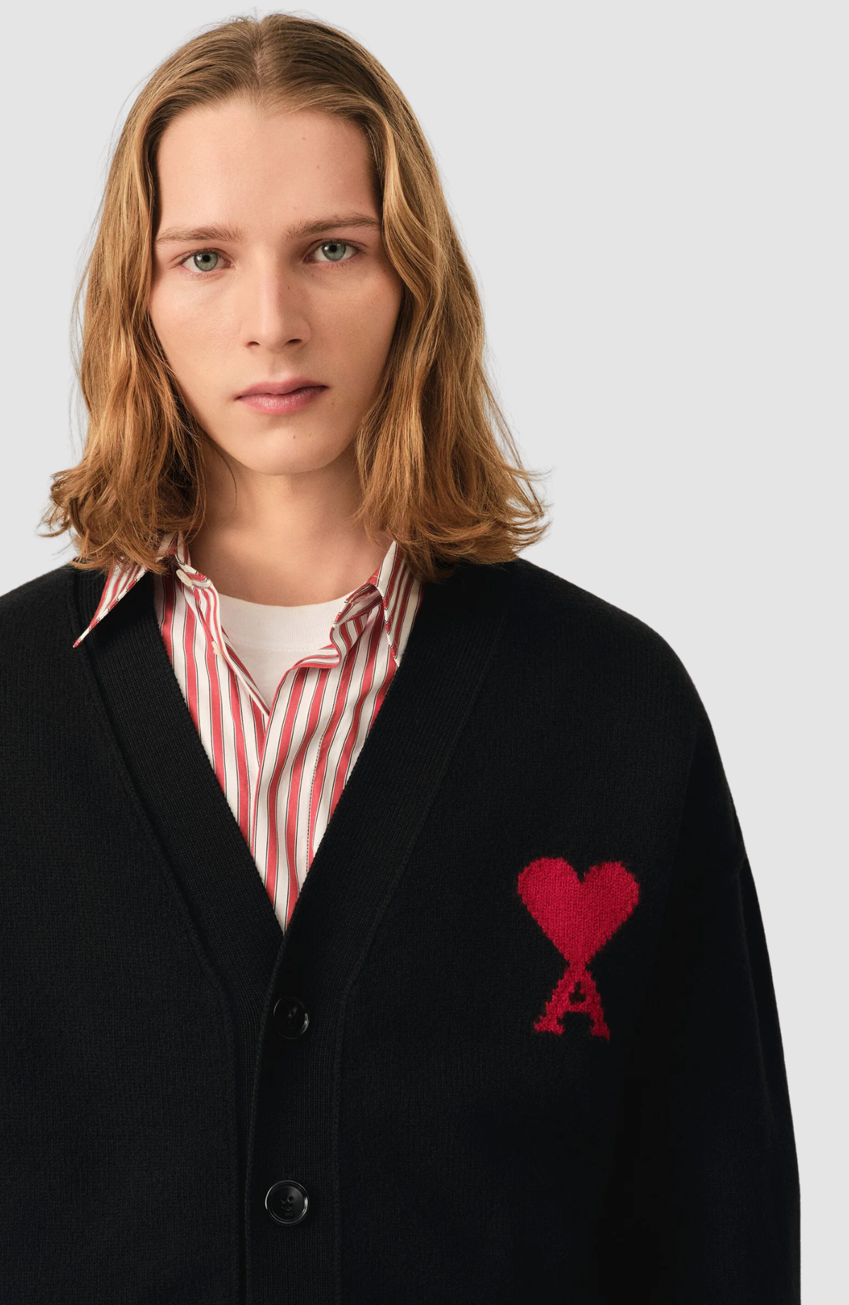 CARDIGAN WITH CONTRASTED AMI DE COEUR