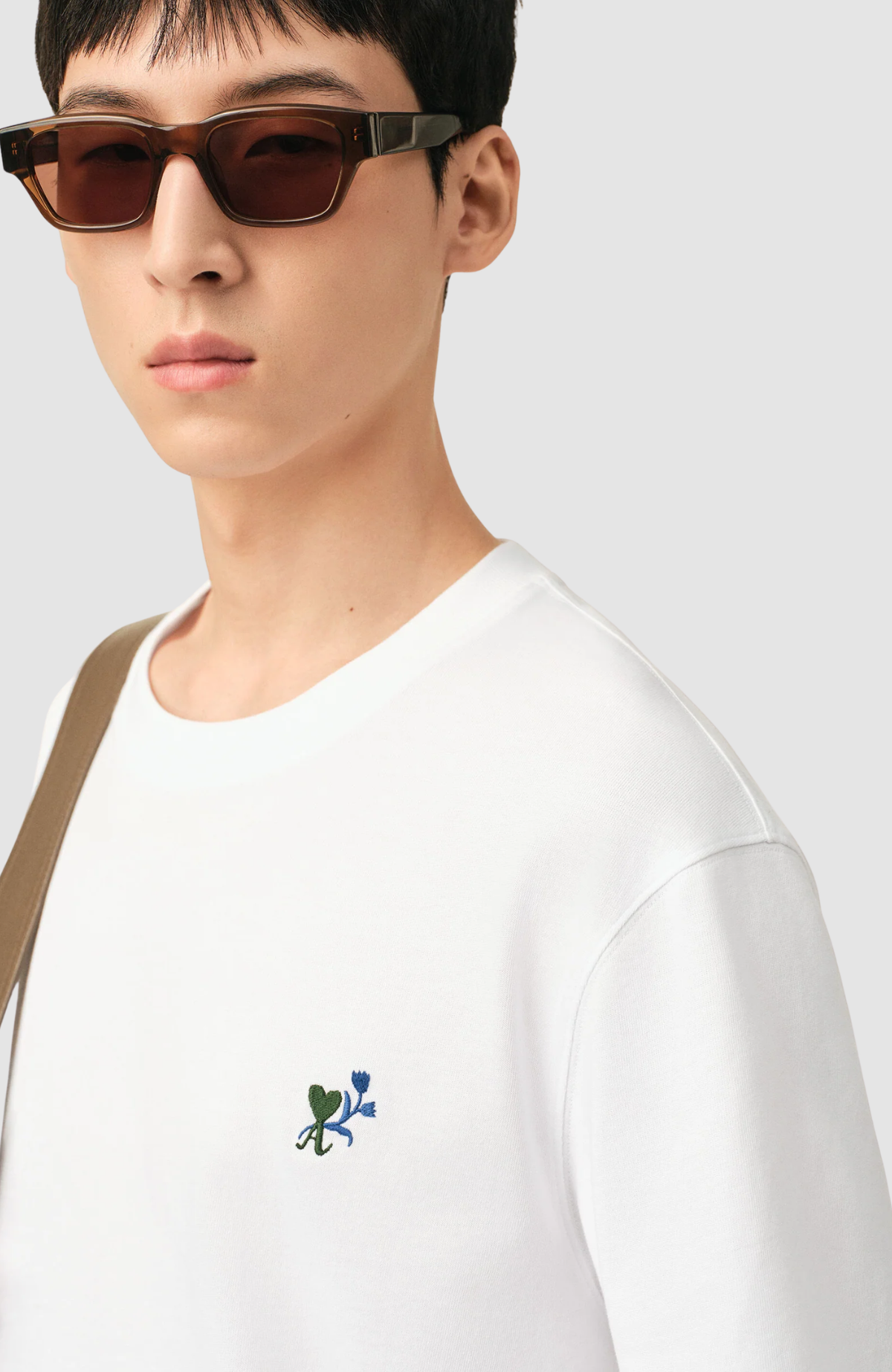 TSHIRT WITH EMBROIDERY AMI DE COEUR TULIPE