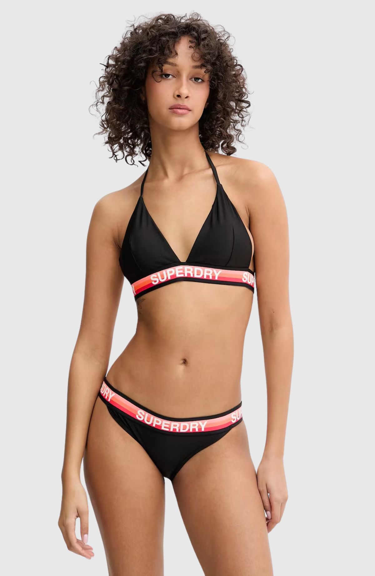 Triangle Stripe Bikini Top