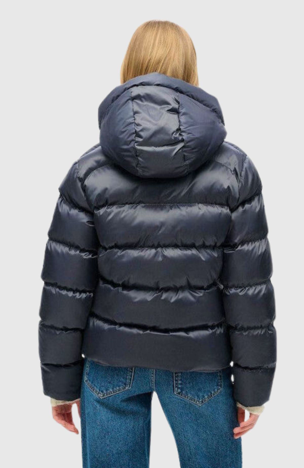 Hooded Luxe Sports Puffer