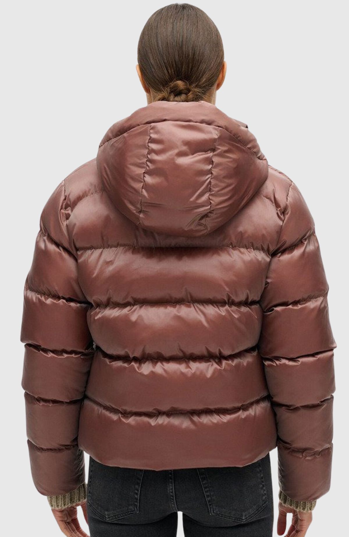 Hooded Luxe Sports Puffer