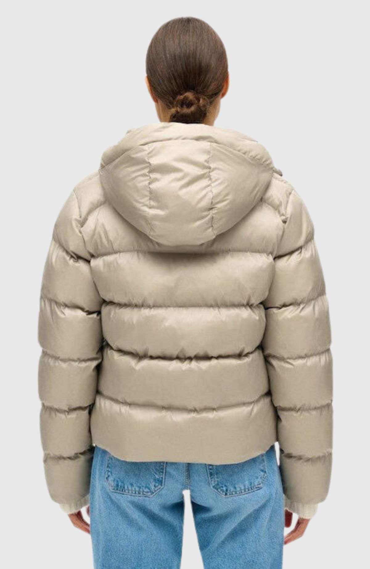 Hooded Luxe Sports Puffer