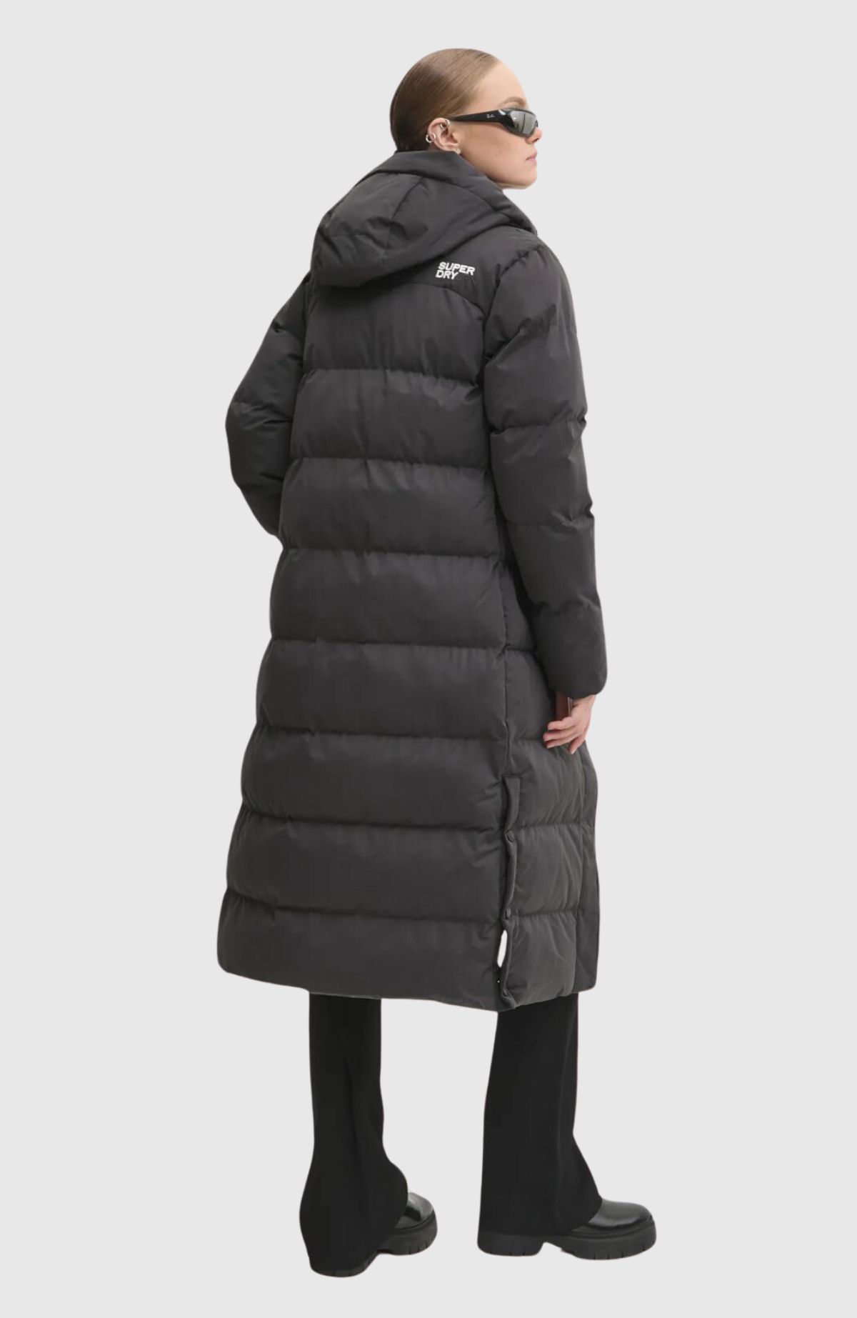 Microfibre Longline Puffer Jkt