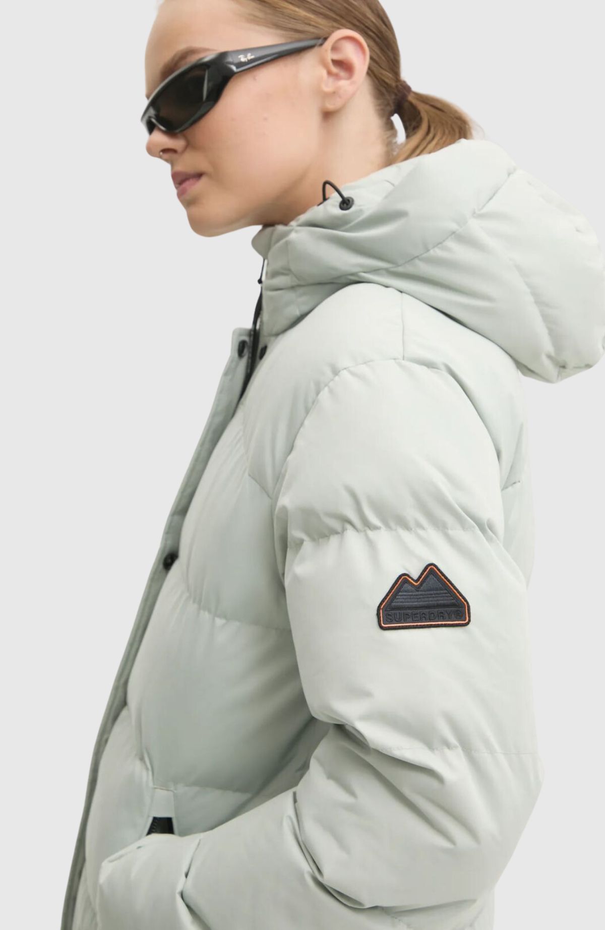 Microfibre Longline Puffer Jkt