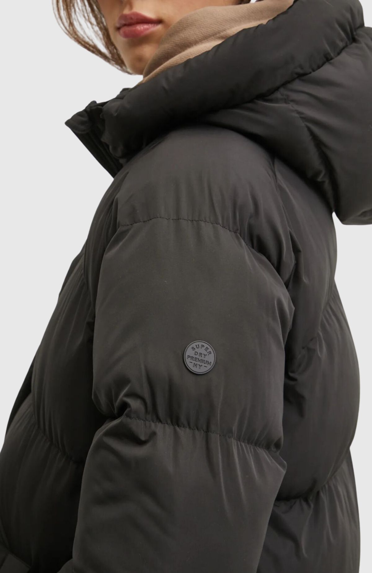 Longline Hooded Puffer Jacket