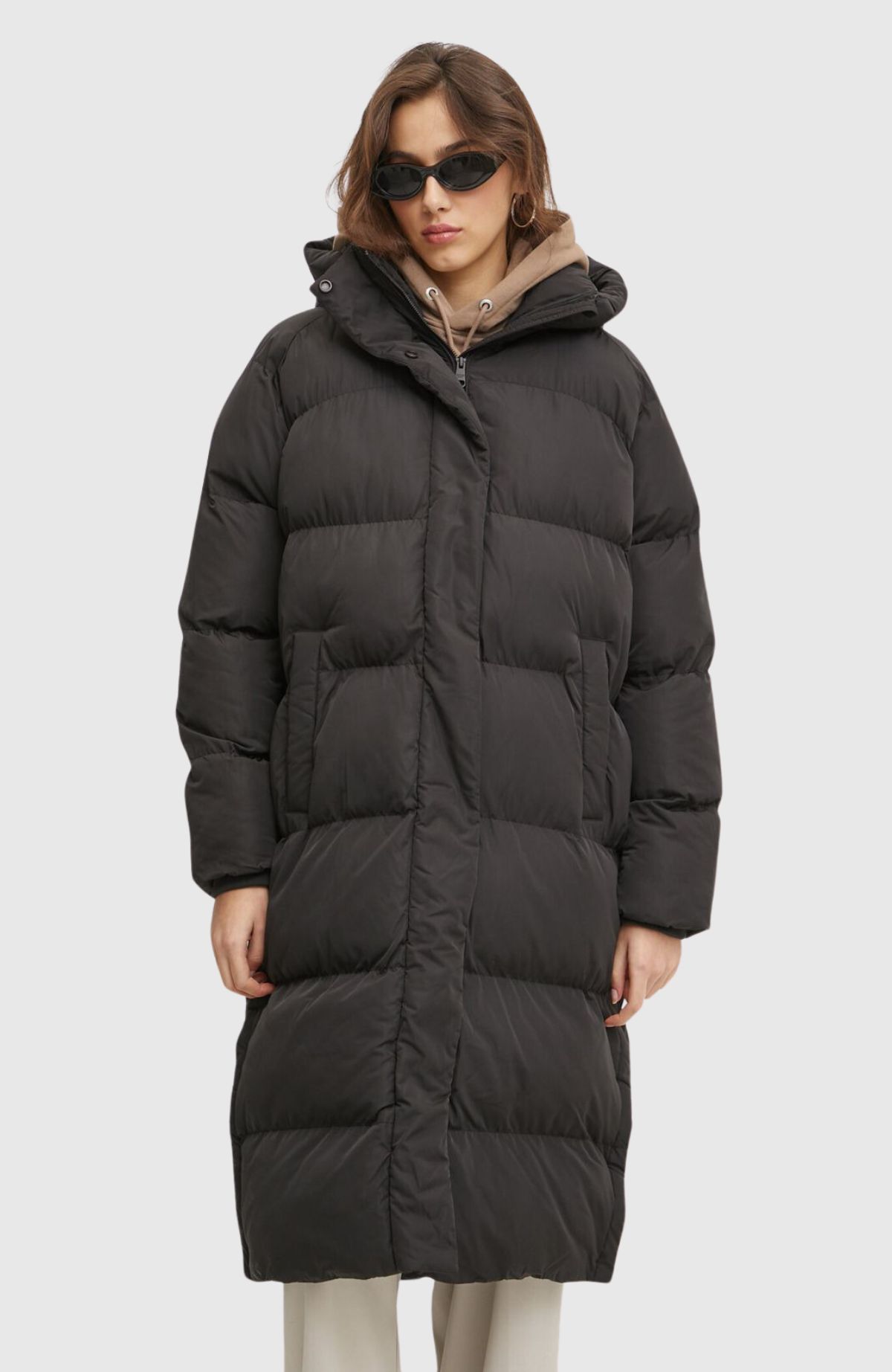 Longline Hooded Puffer Jacket