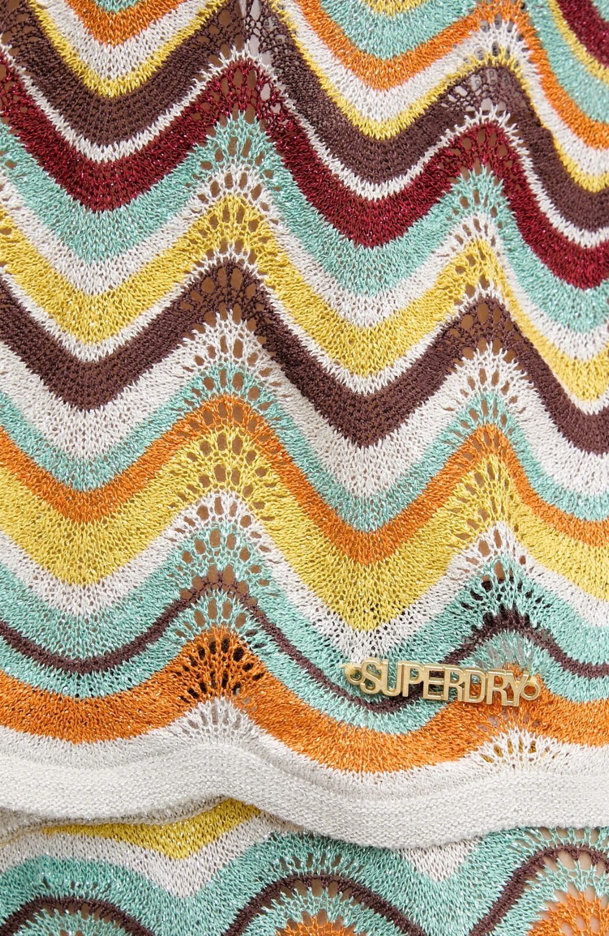Zigzag Knit Plunge Halter