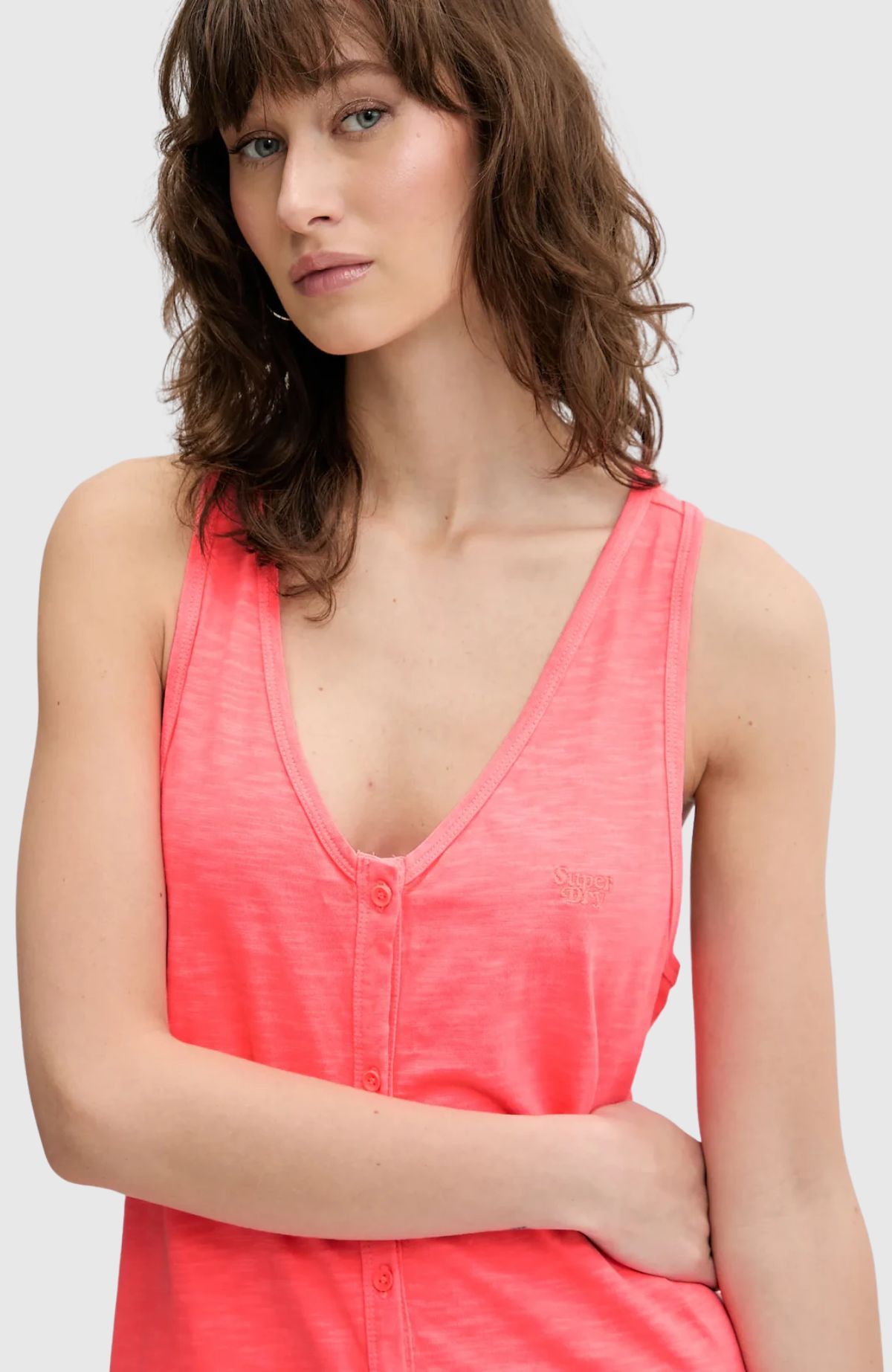 Beach Jersey Vest Midi Dress