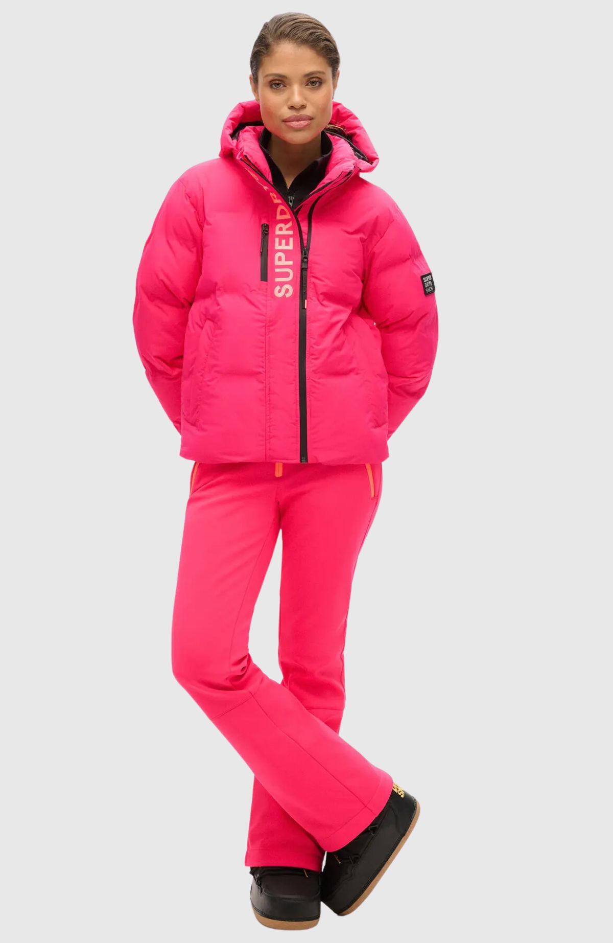 Hooded Ski Boxy Puffer Jacket