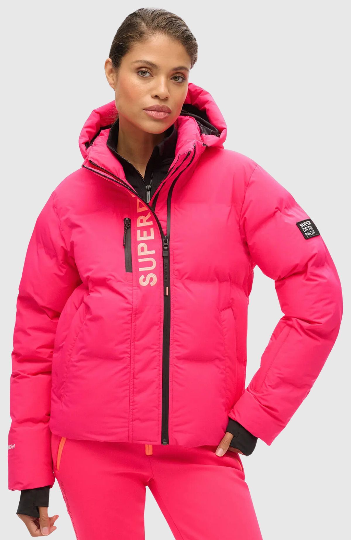 Hooded Ski Boxy Puffer Jacket