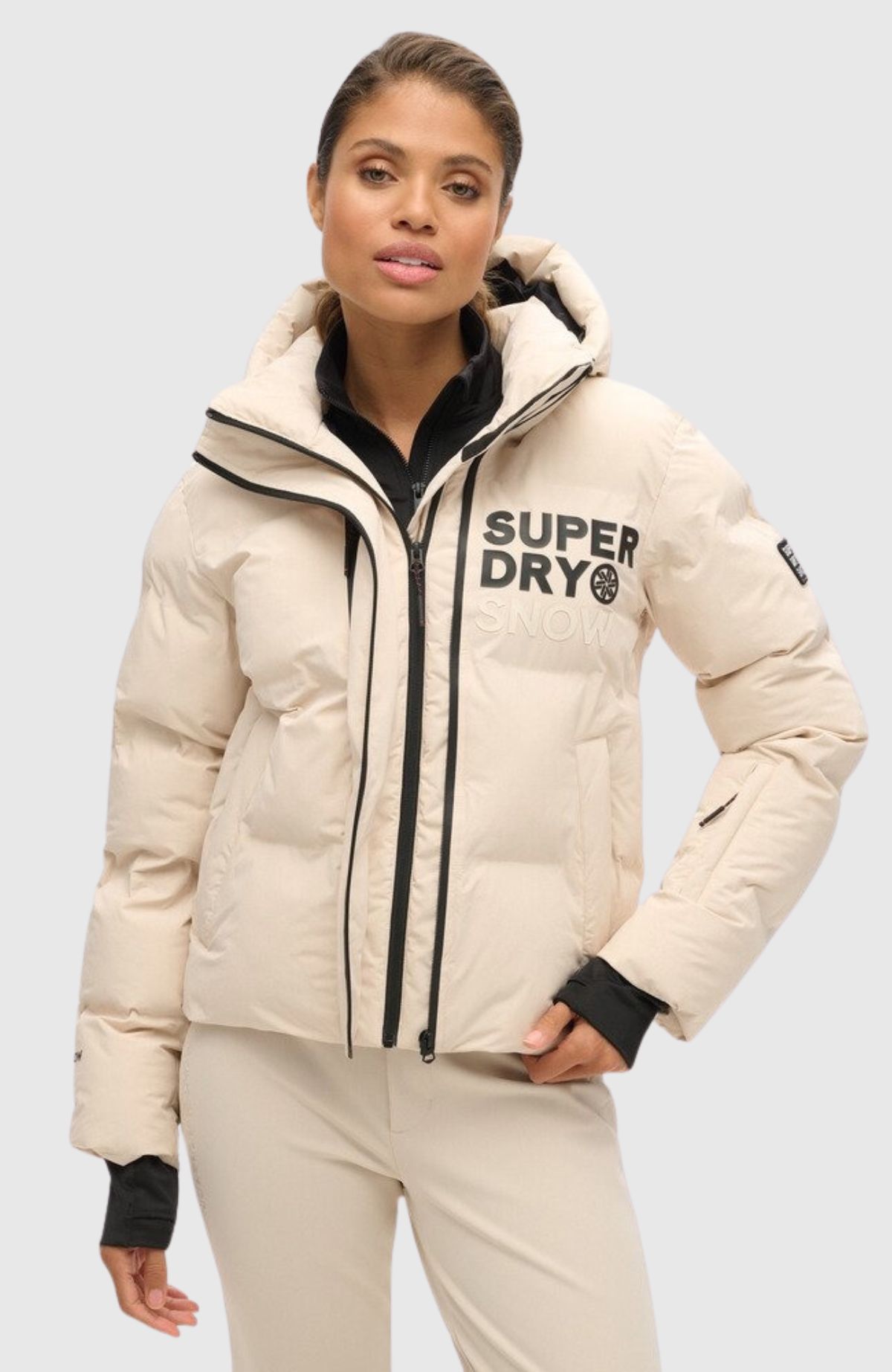 Hooded Ski Boxy Puffer Jacket