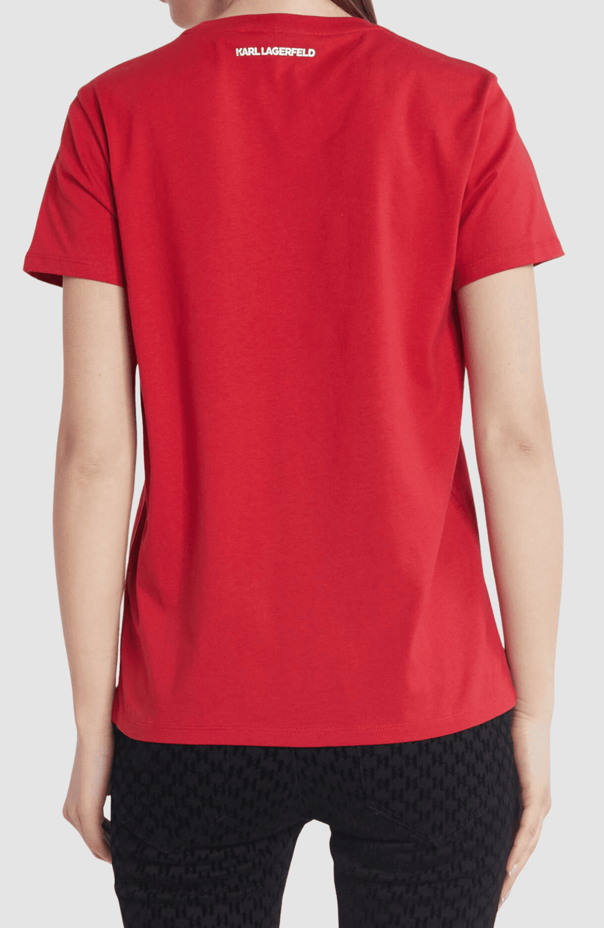 Rhinestone Karl Logo T-Shirt